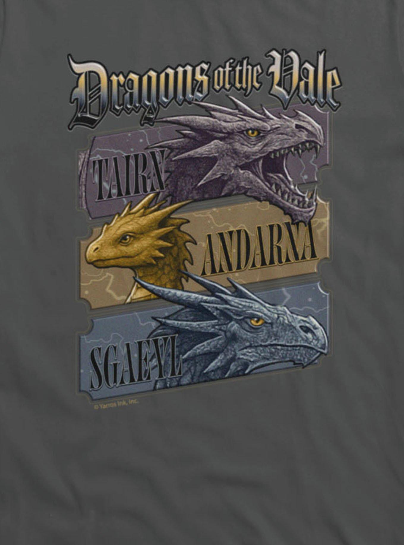Fourth Wing The Empyrean Dragons Of The Vale Placards Girls T-Shirt, , hi-res