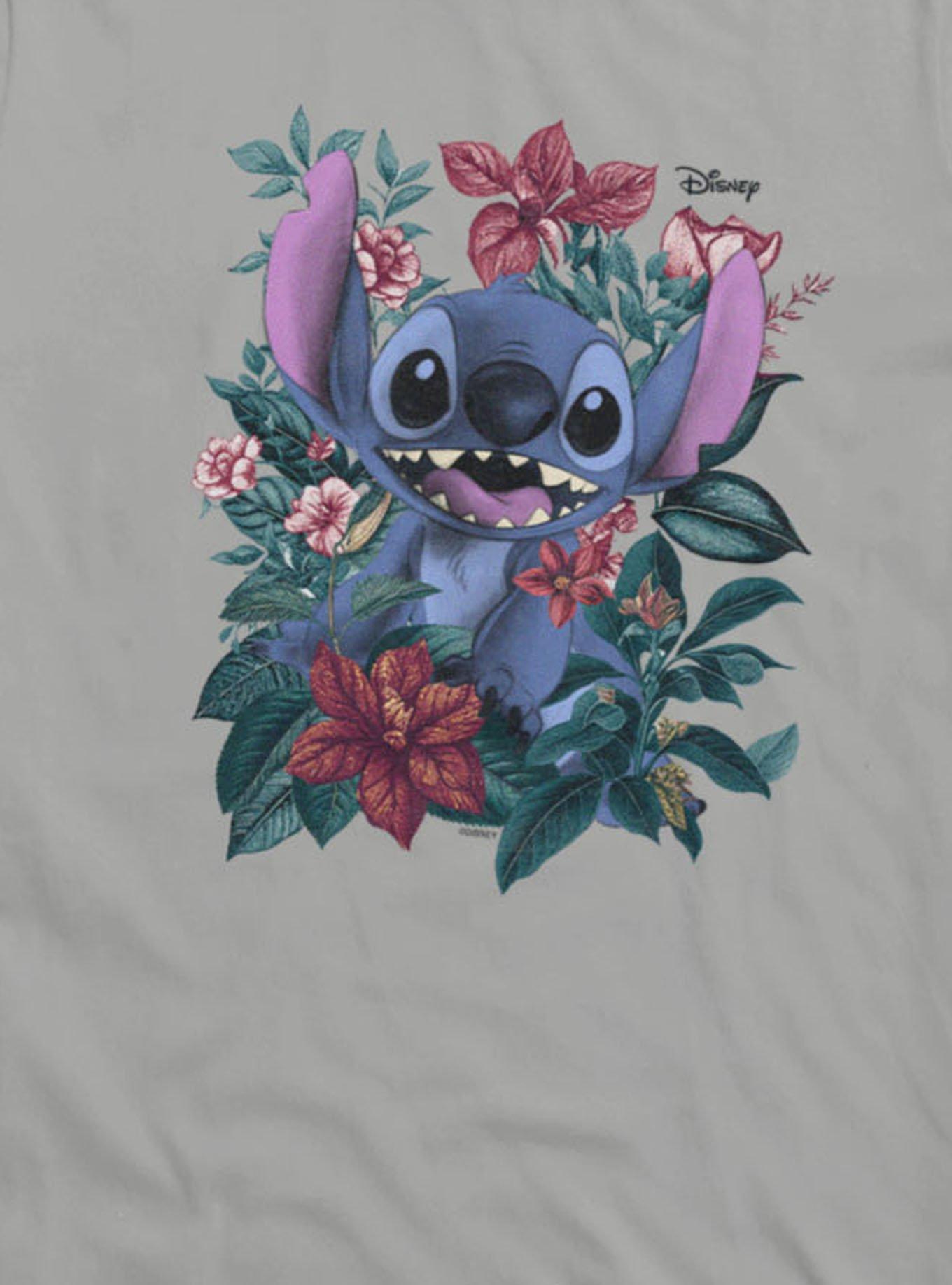 Disney Lilo & Stitch Stitch In Garland Of Flowers Girls T-Shirt, , hi-res