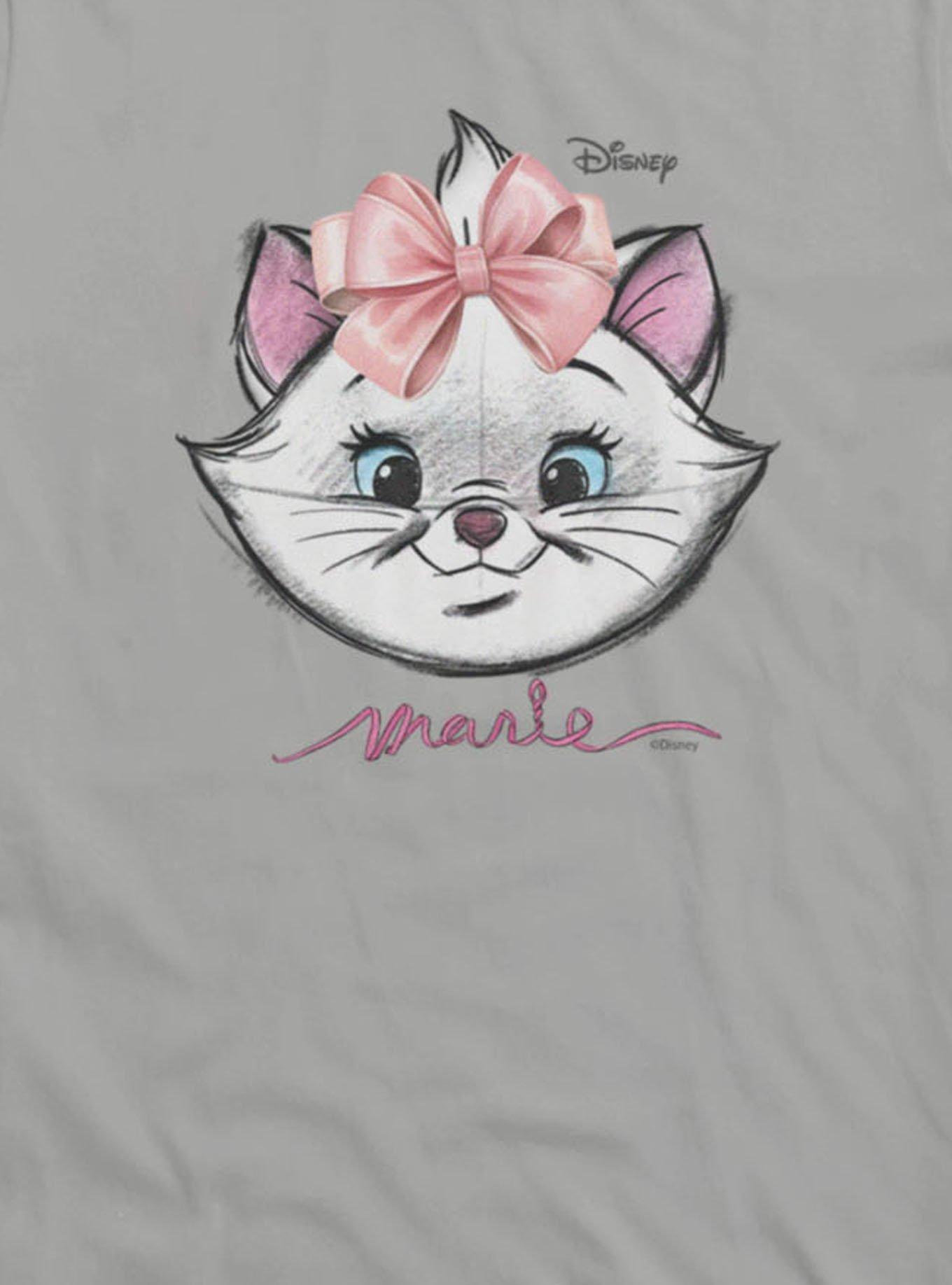 Disney The Aristocats Marie Face Sketch Girls T-Shirt, , hi-res