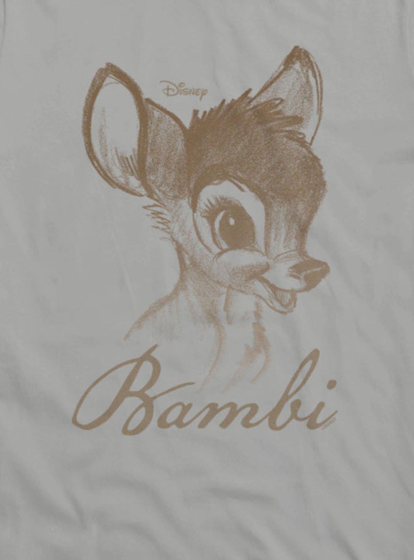 Disney Bambi Classic Face Sketch Girls T-Shirt, , hi-res