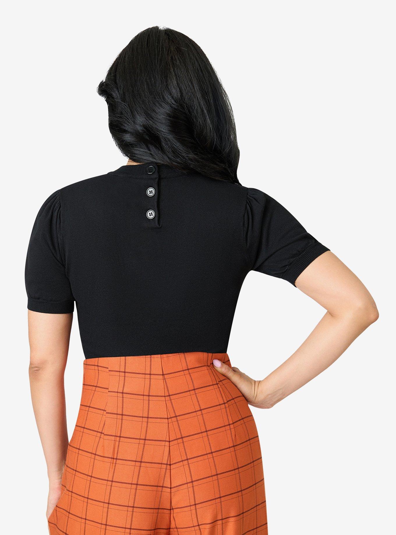 Smak Parlour Black Moon Cutout Sweater, , hi-res