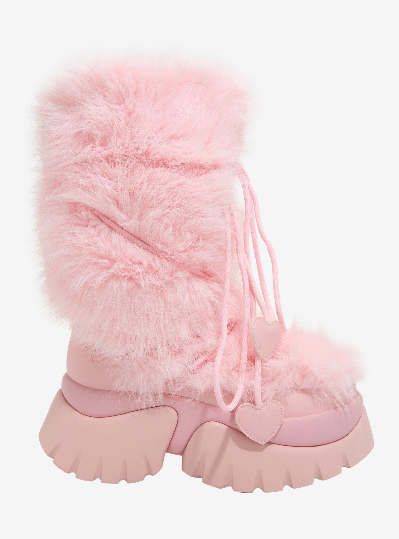 Koi Pink Sasquatch Fuzzy Snow Boots, , hi-res