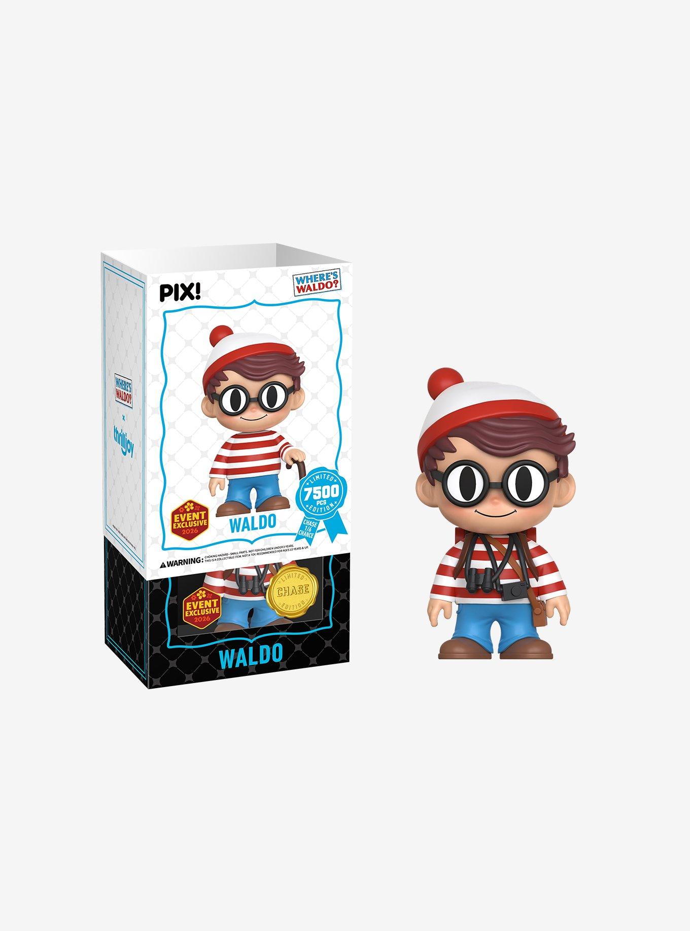 Thrilljoy Where's Waldo? Pix! Waldo Collectible Figure, , hi-res
