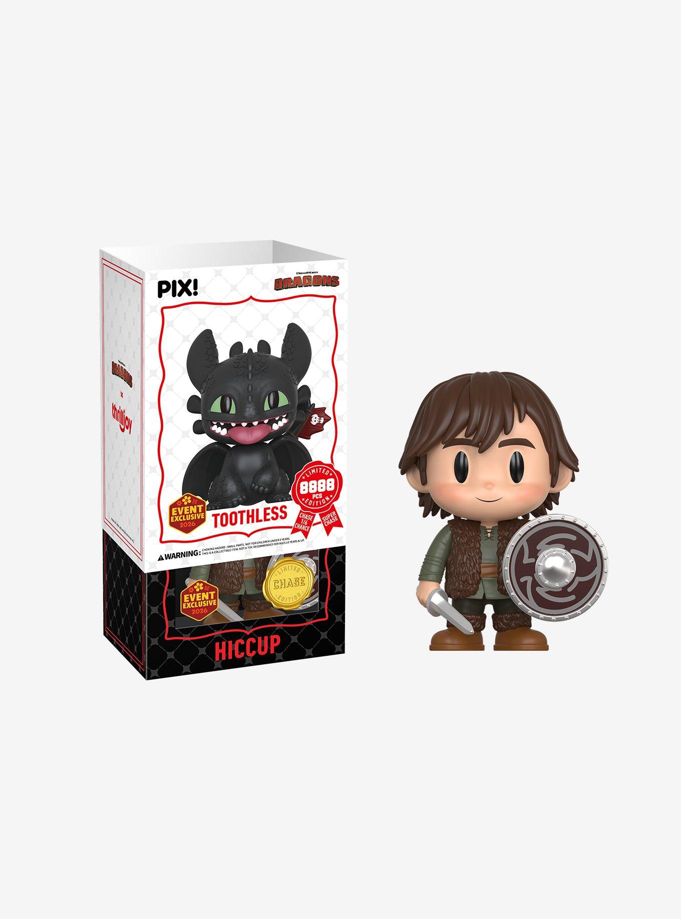 Thrilljoy How To Train Your Dragon Pix! Toothless Collectible Figure Hot Topic Exclusive, , hi-res