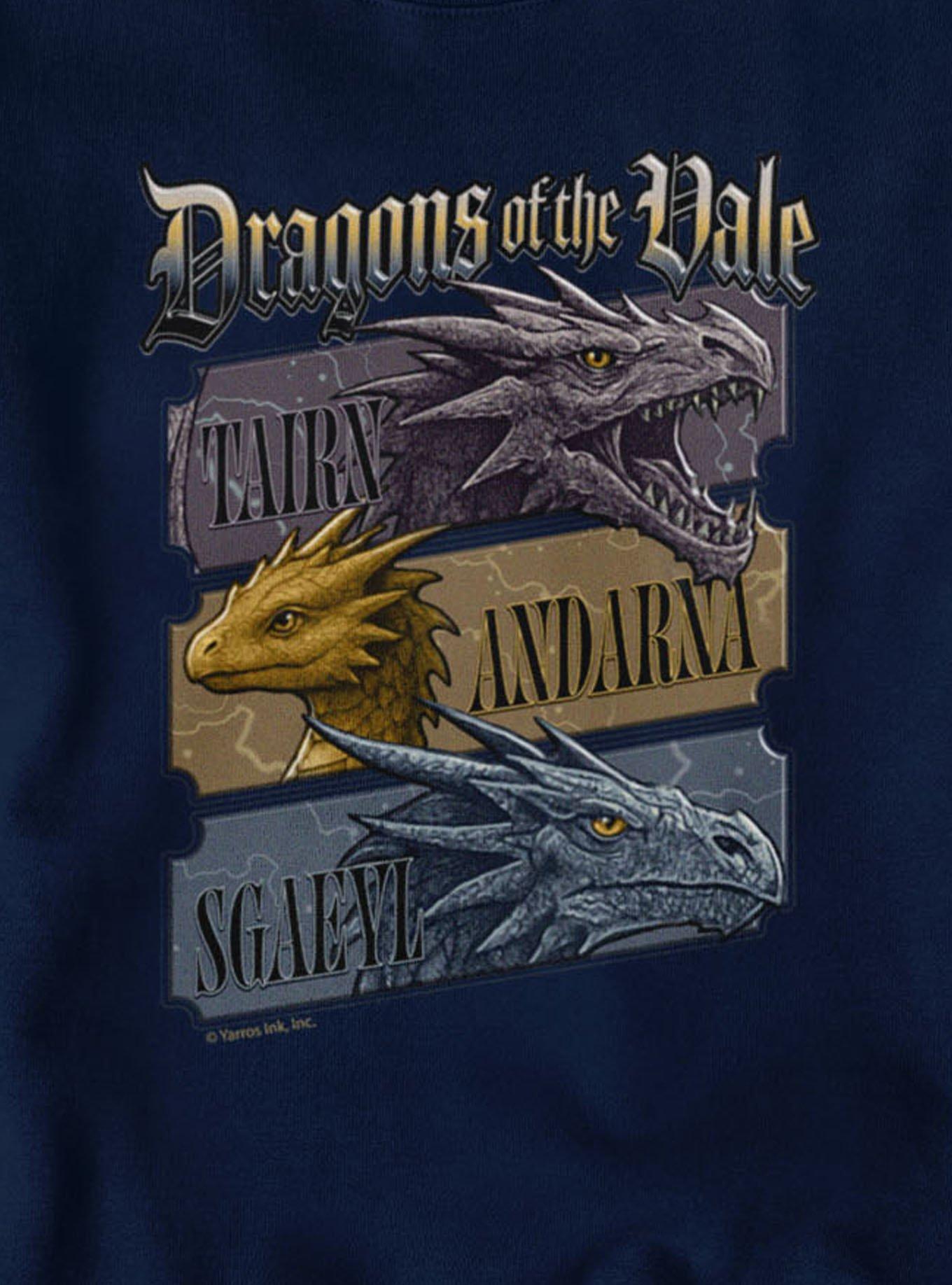 Fourth Wing The Empyrean Dragons Of The Vale Placards Sweatshirt, , hi-res