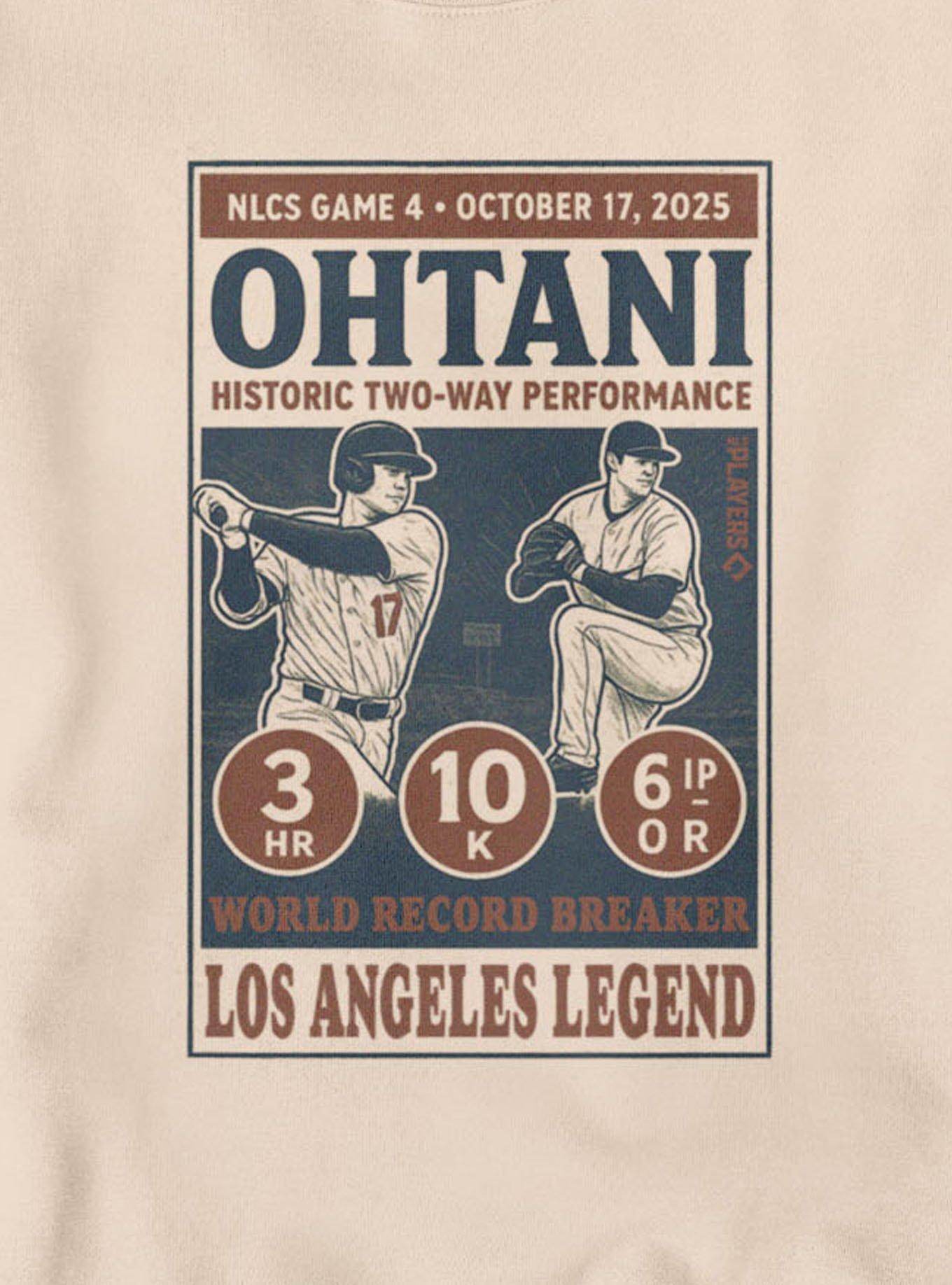 MLB Los Angeles Dodgers Shohei Ohtani La Legends Poster Sweatshirt, , hi-res