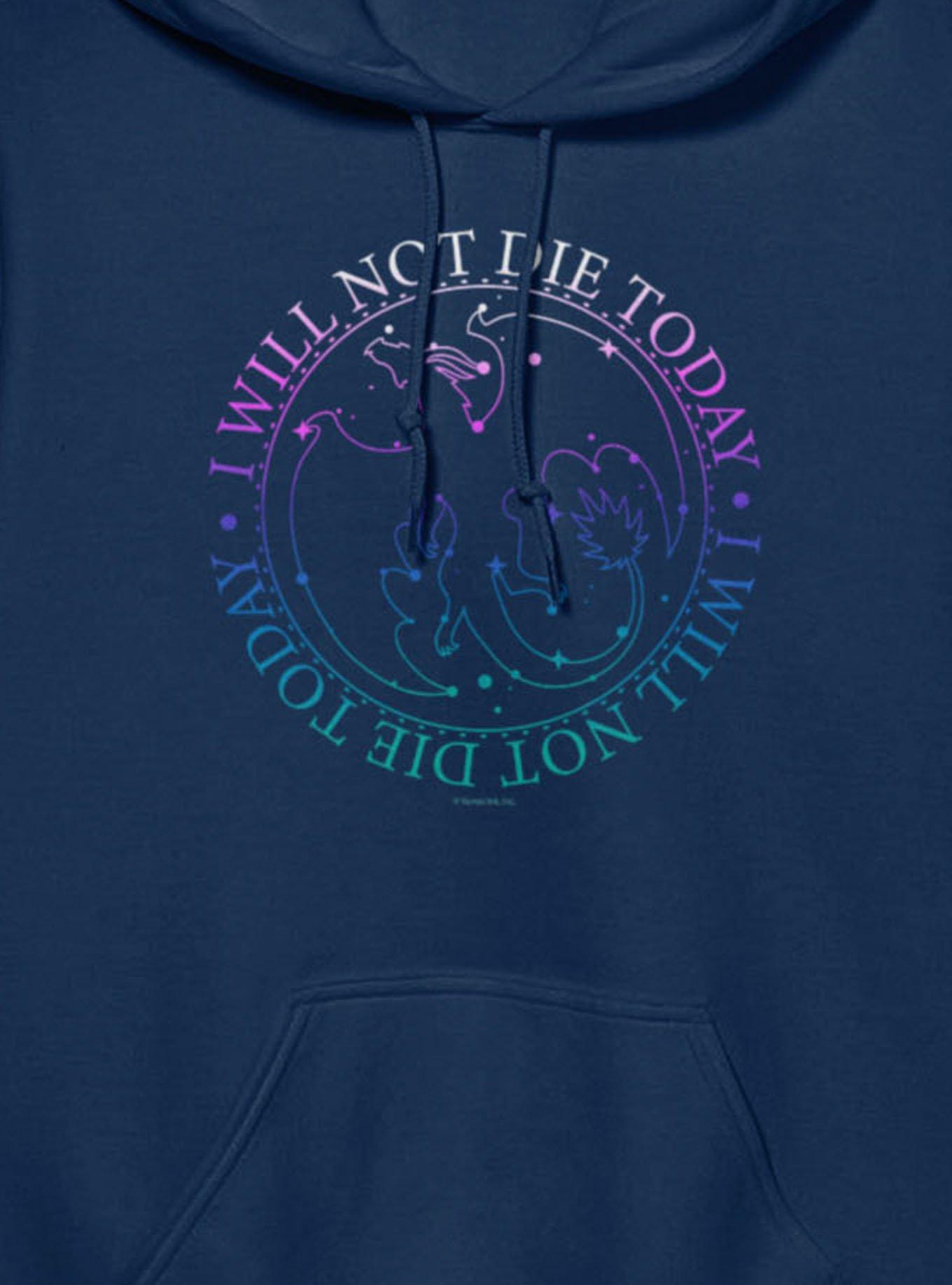 Fourth Wing The Empyrean I Will Not Die Circle Hoodie, , hi-res