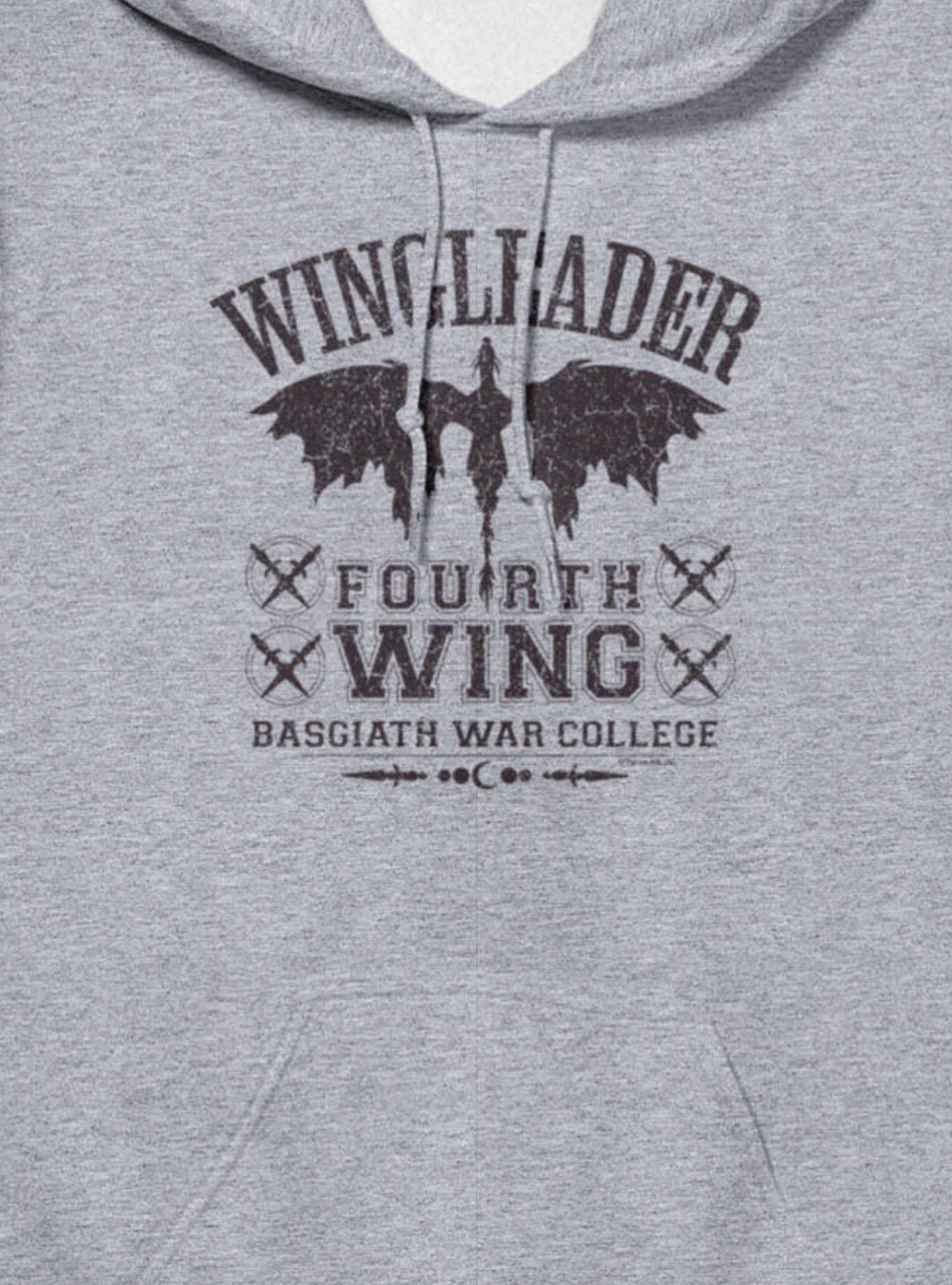 Fourth Wing The Empyrean Wingleader Basgiath War College Hoodie, , hi-res