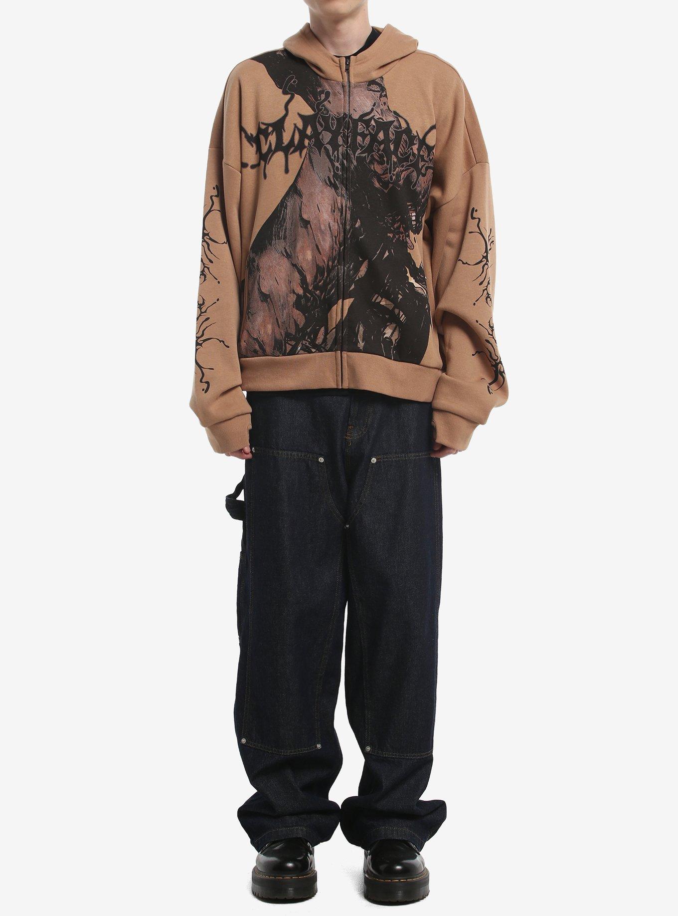 DC Comics Batman Clayface Hoodie, BROWN, alternate - view 3