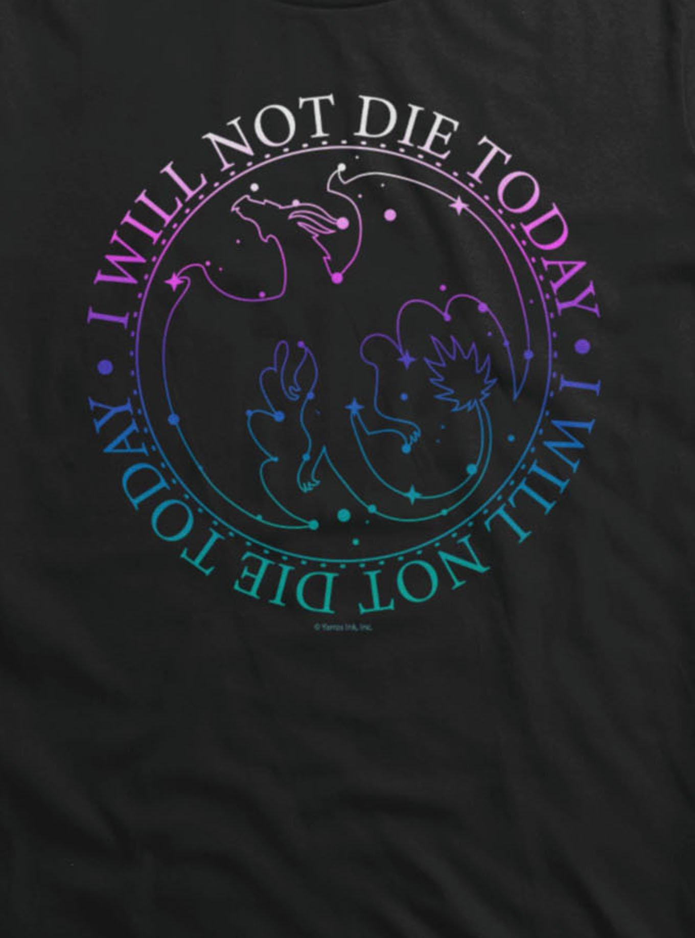 Fourth Wing The Empyrean I Will Not Die Circle T-Shirt, , hi-res