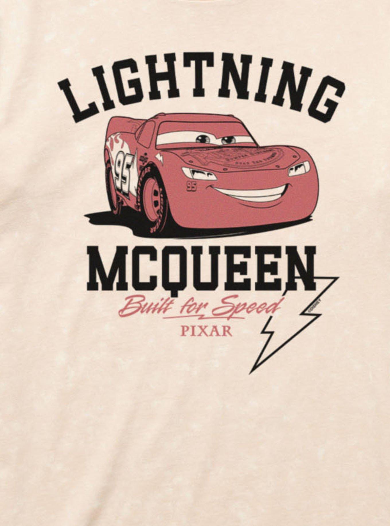 Disney Pixar Cars Lightning McQueen Built For Speed Mineral Wash T-Shirt, , hi-res