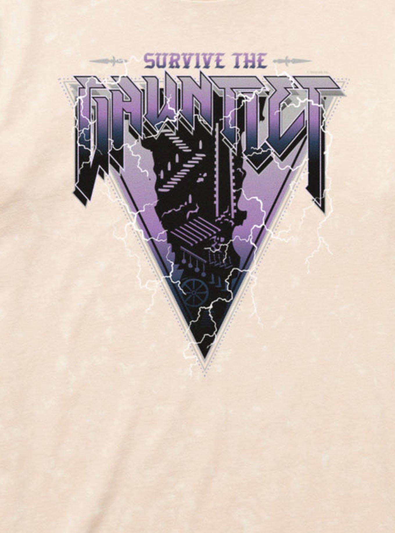 Fourth Wing The Empyrean Survive The Gauntlet Mineral Wash T-Shirt, , hi-res