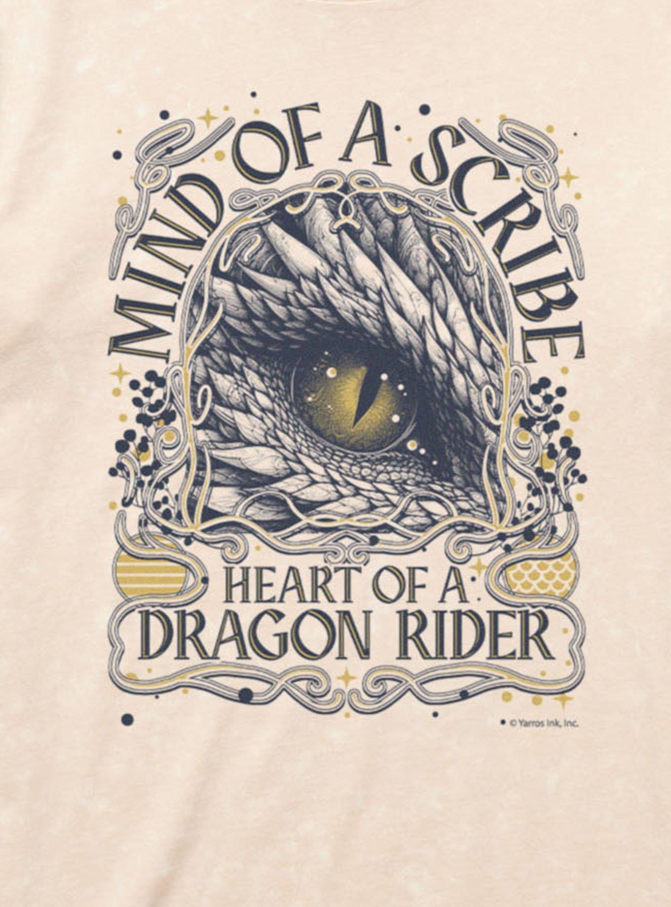 Fourth Wing The Empyrean Mind Of A Scribe Mineral Wash T-Shirt, , hi-res