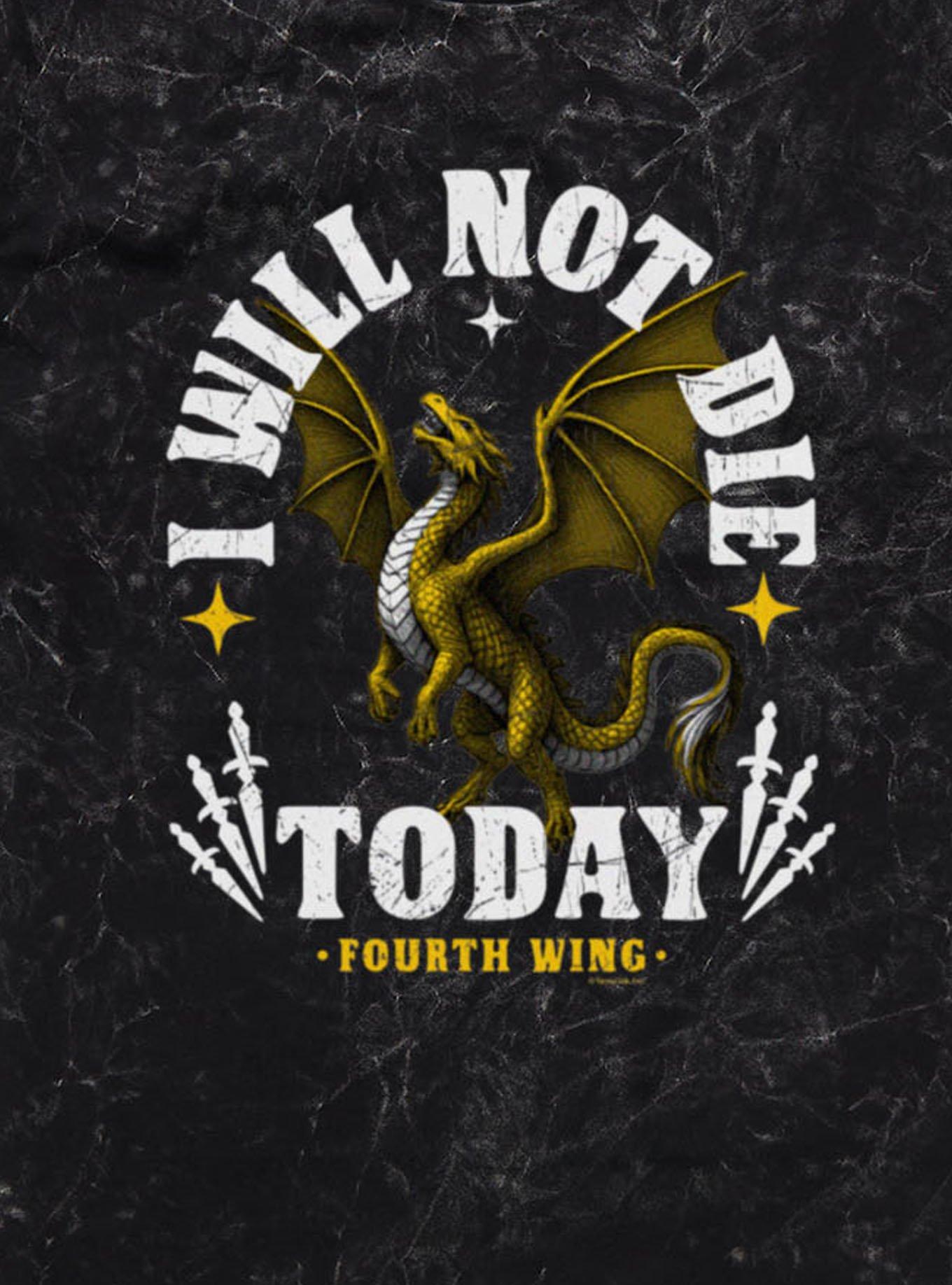 Fourth Wing The Empyrean Will Not Die Arch Mineral Wash T-Shirt, , hi-res