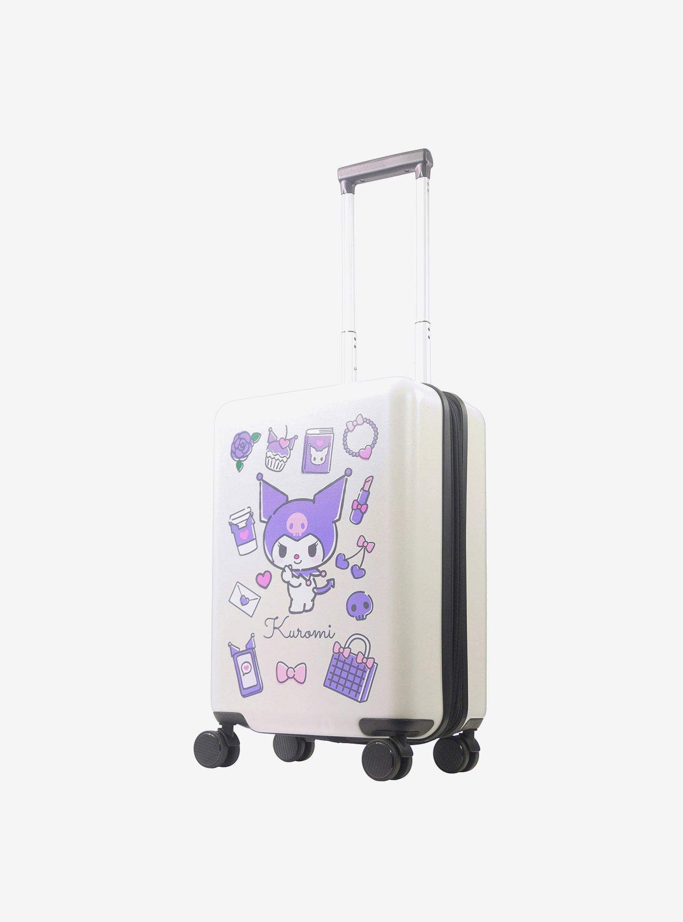 FUL Sanrio Kuromi & My Melody 22.5" Hardside Carry-On Spinner Luggage, , alternate