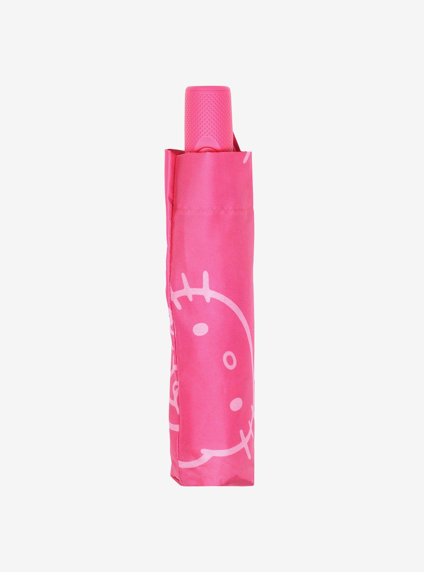Hello Kitty Pink Allover Head Print Umbrella, , alternate