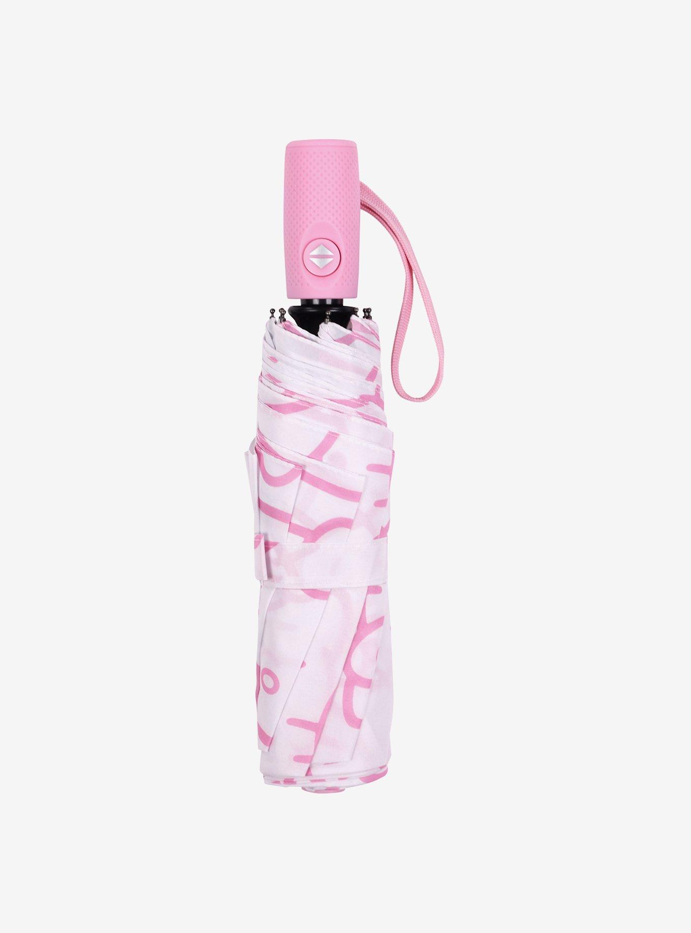 Hello Kitty Expression White with Pink Outline Print Umbrella, , alternate