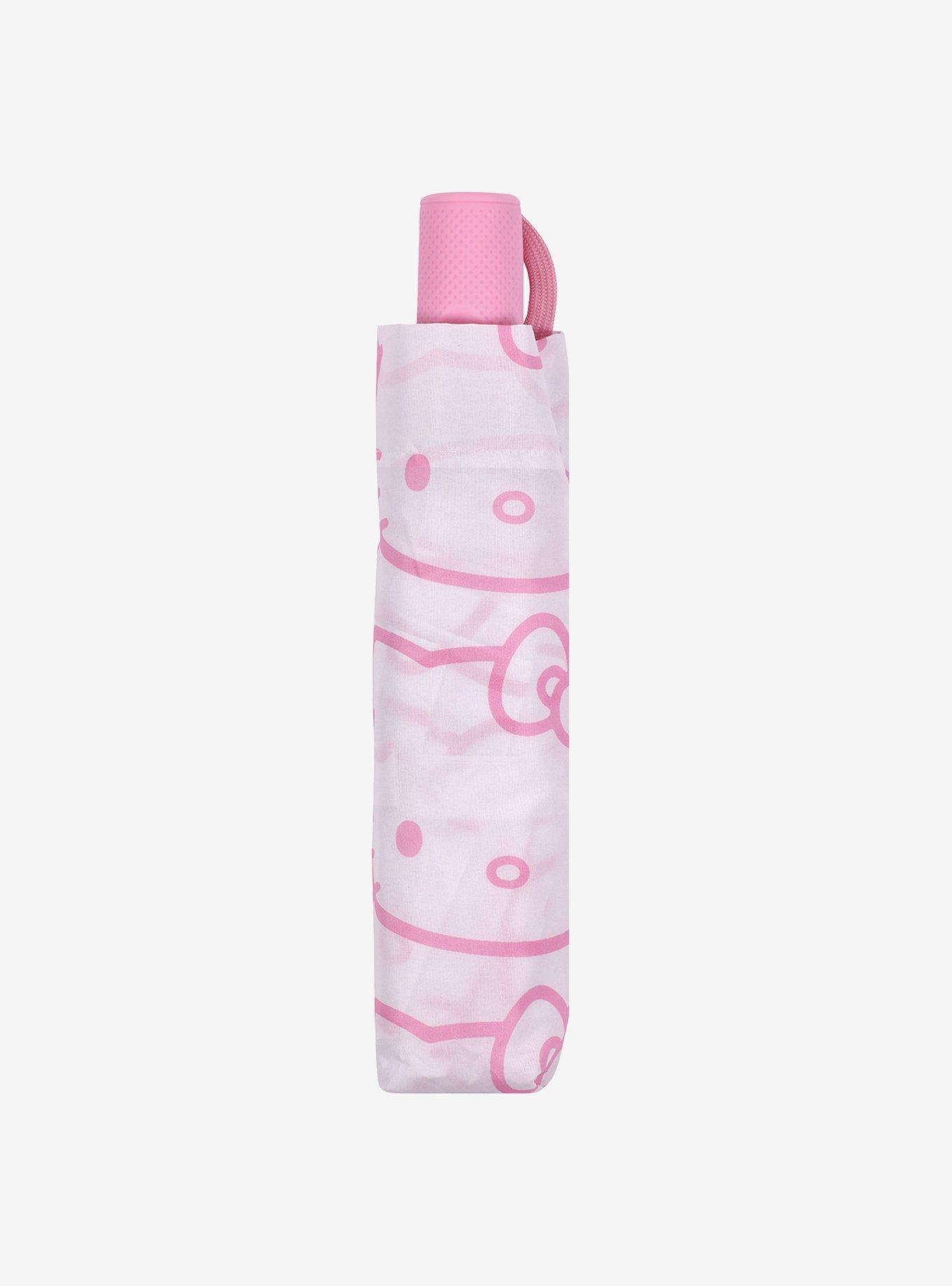 Hello Kitty Expression White with Pink Outline Print Umbrella, , alternate