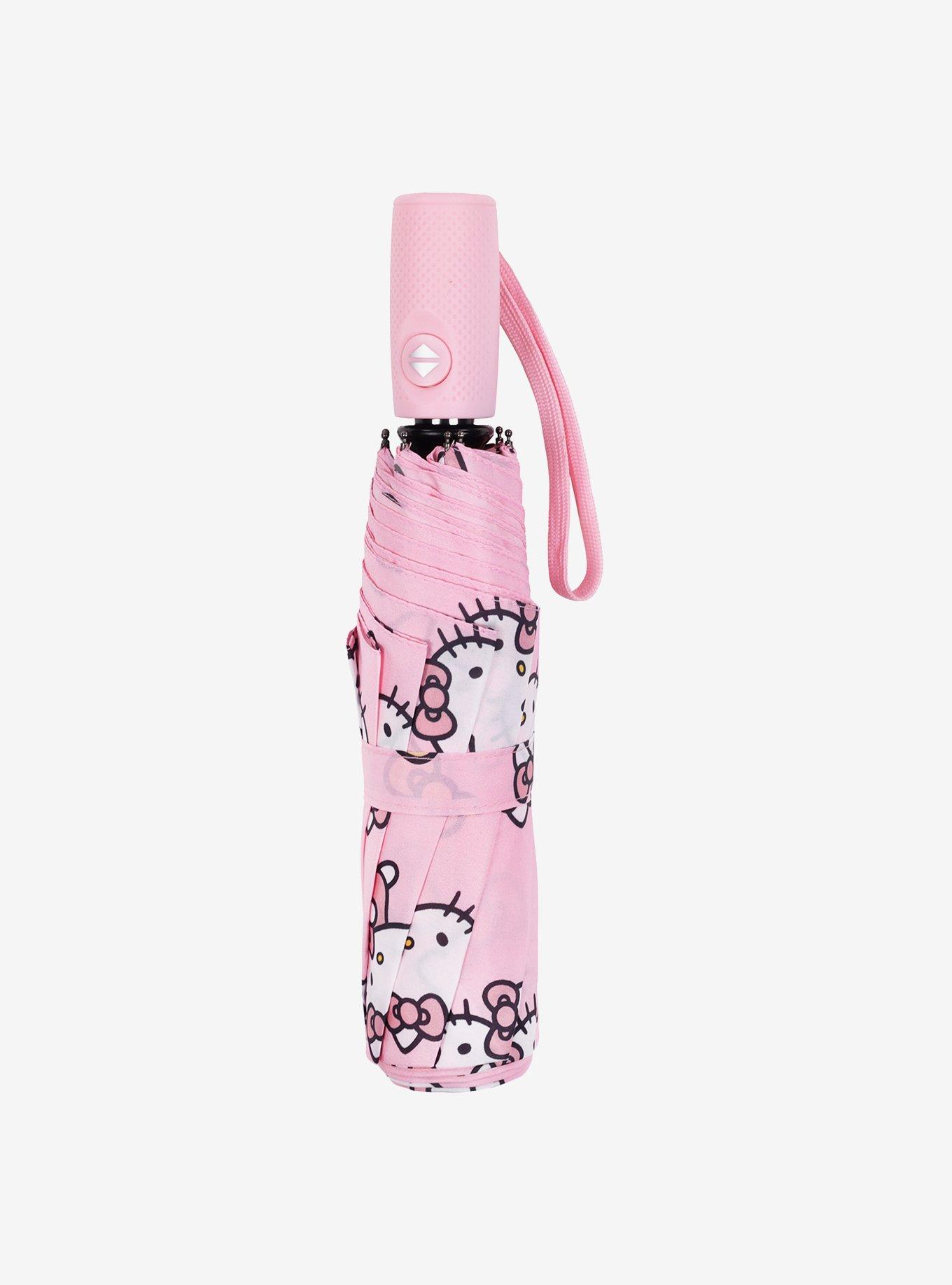 Hello Kitty Gradient Bow Pink with Multicolor Print Umbrella, , alternate