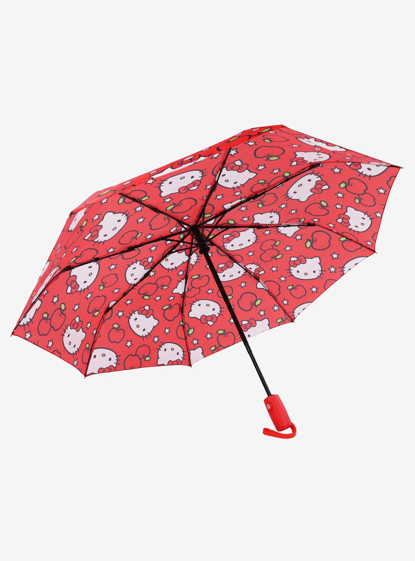 Hello Kitty Apples Red Allover Print Umbrella, , hi-res