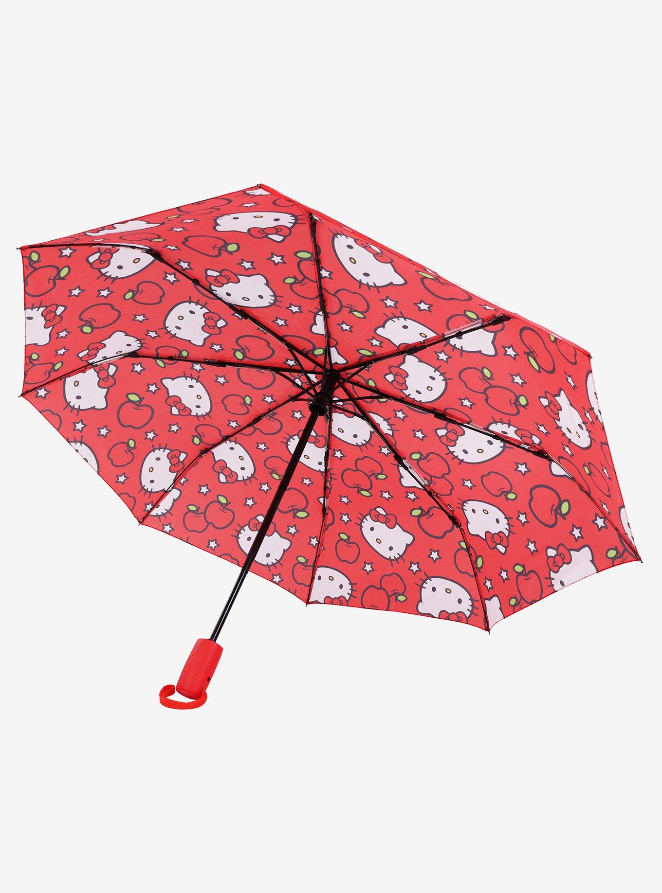 Hello Kitty Apples Red Allover Print Umbrella, , alternate