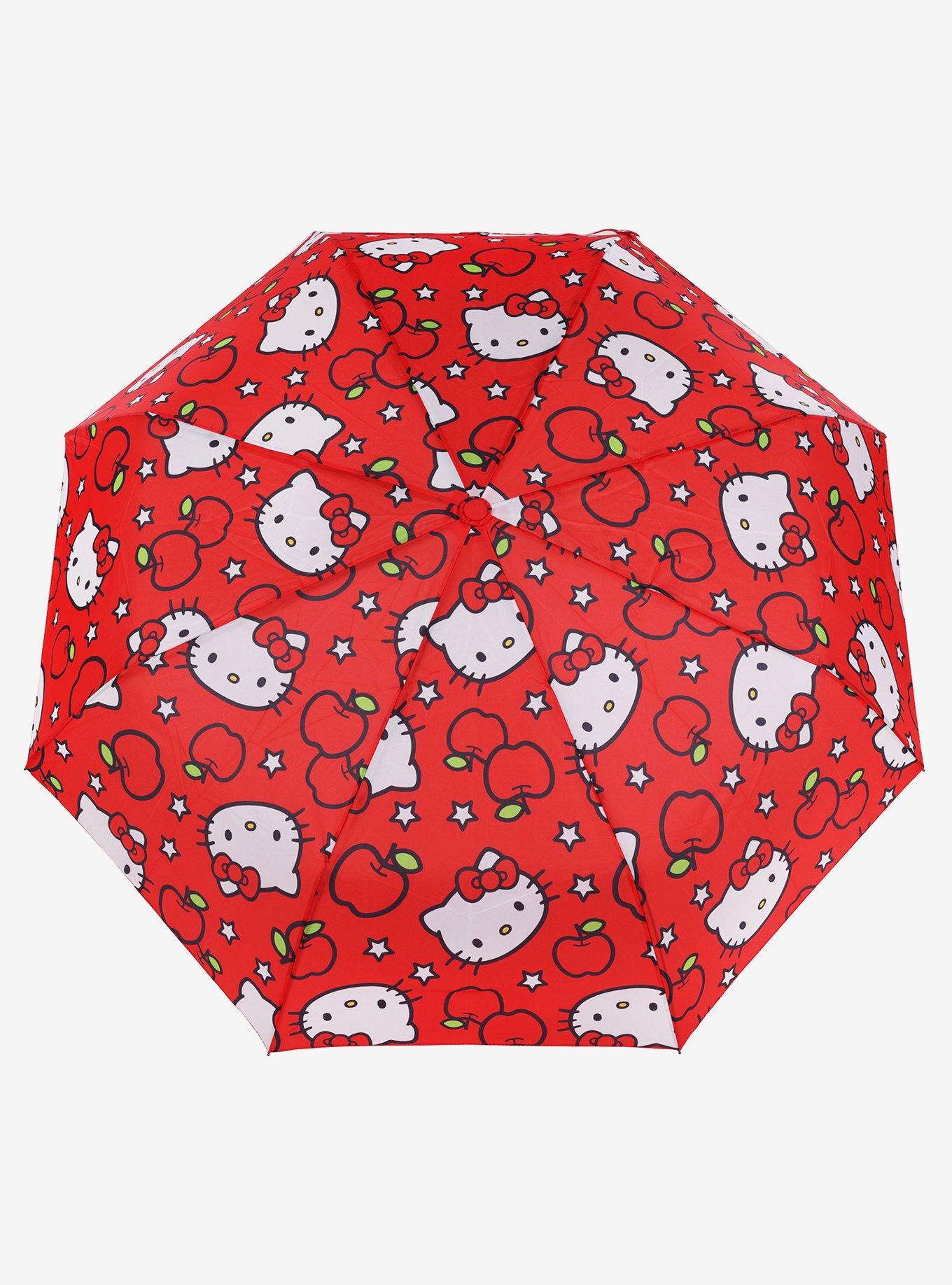 Hello Kitty Apples Red Allover Print Umbrella, , alternate