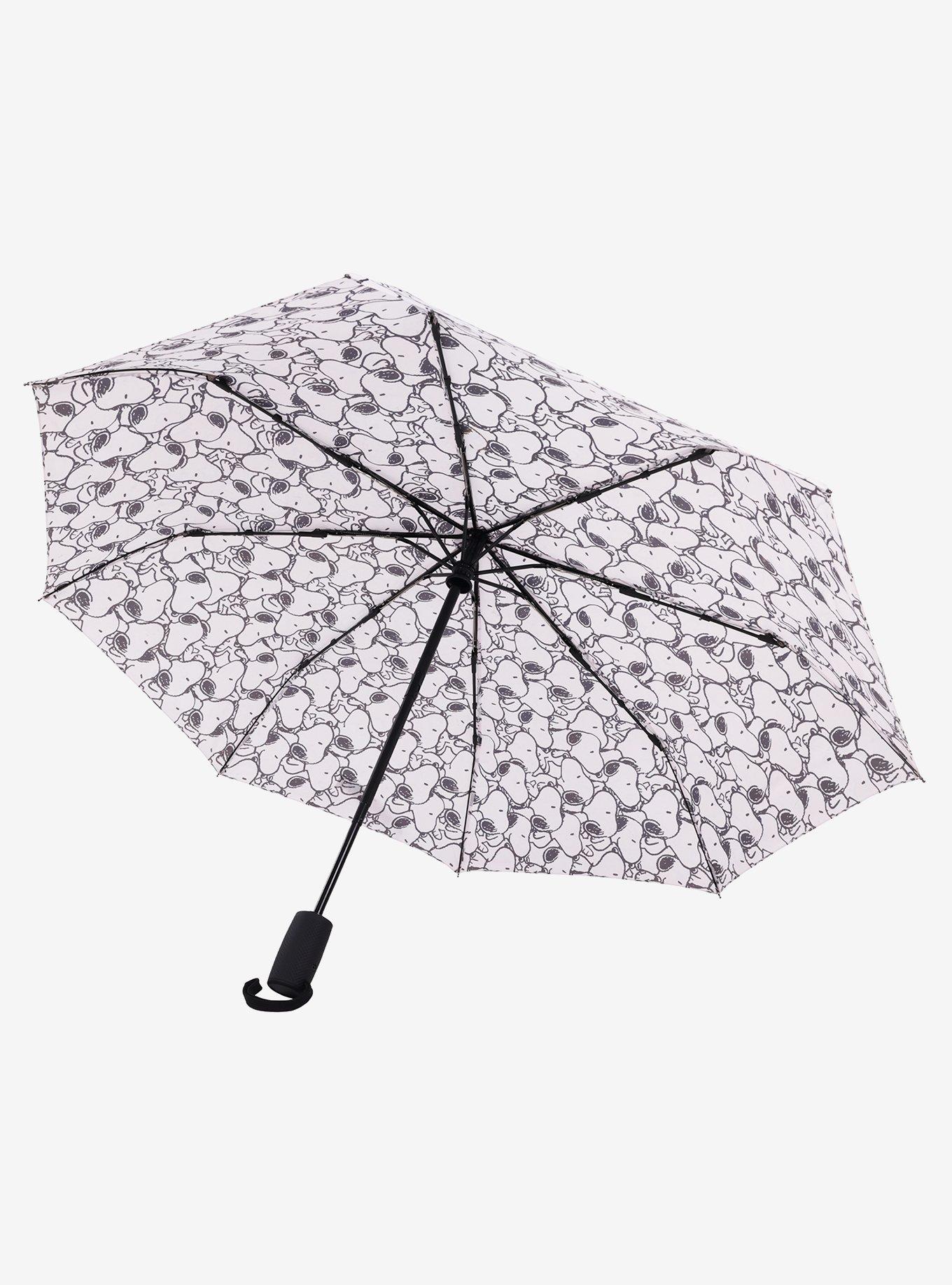 Peanuts Snoopy Black & White Allover Print Umbrella, , alternate