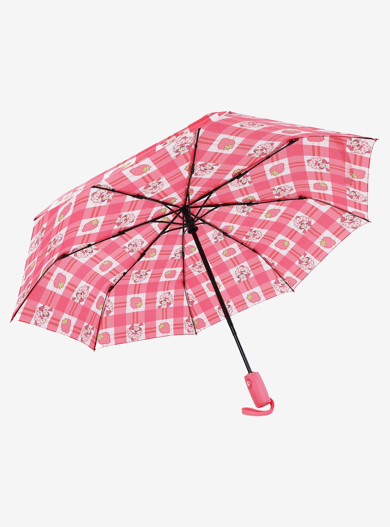 Strawberry Shortcake Gingham Plaid Umbrella, , hi-res
