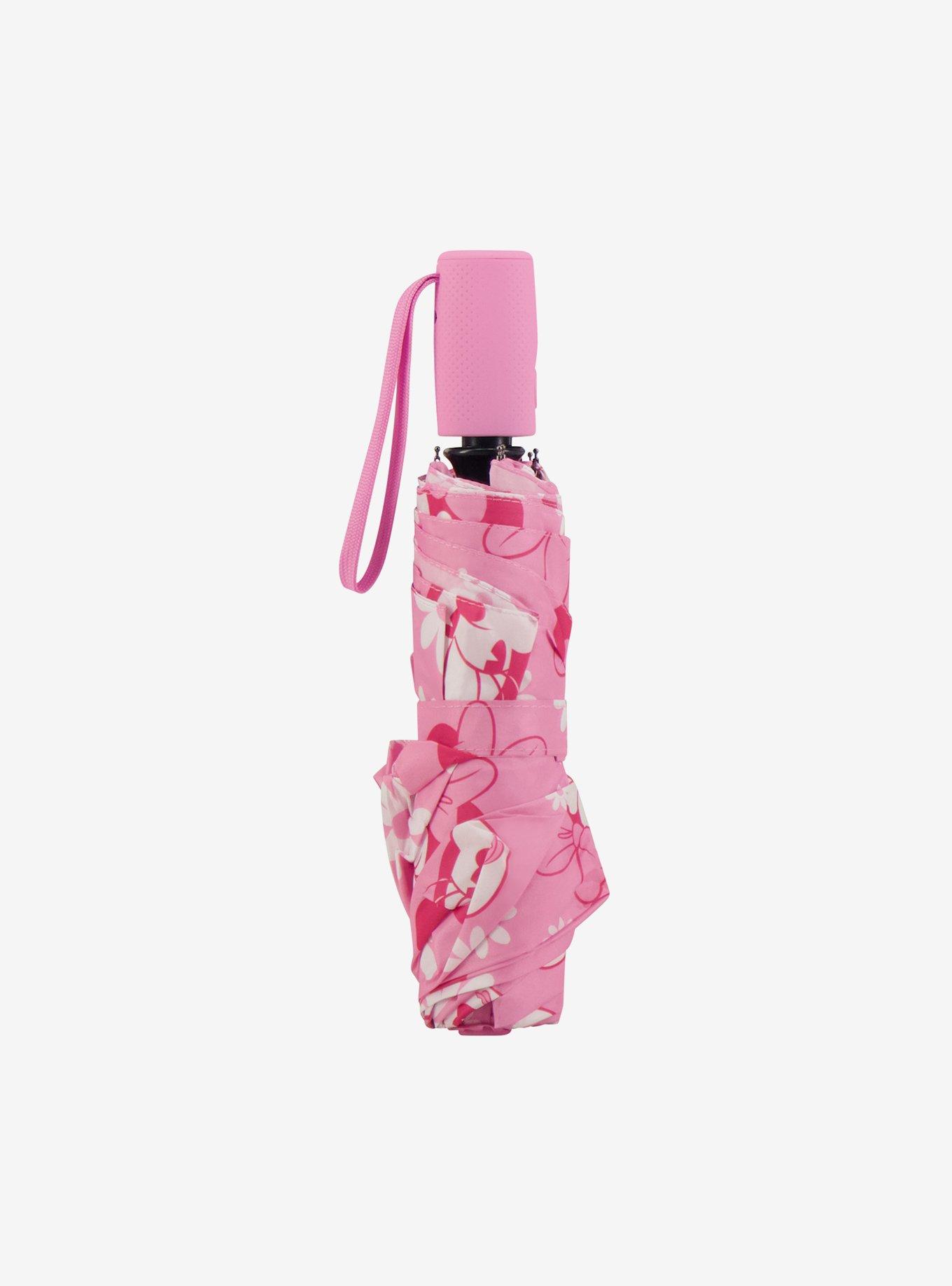 Disney Minnie Mouse All-Pink Floral Umbrella, , alternate