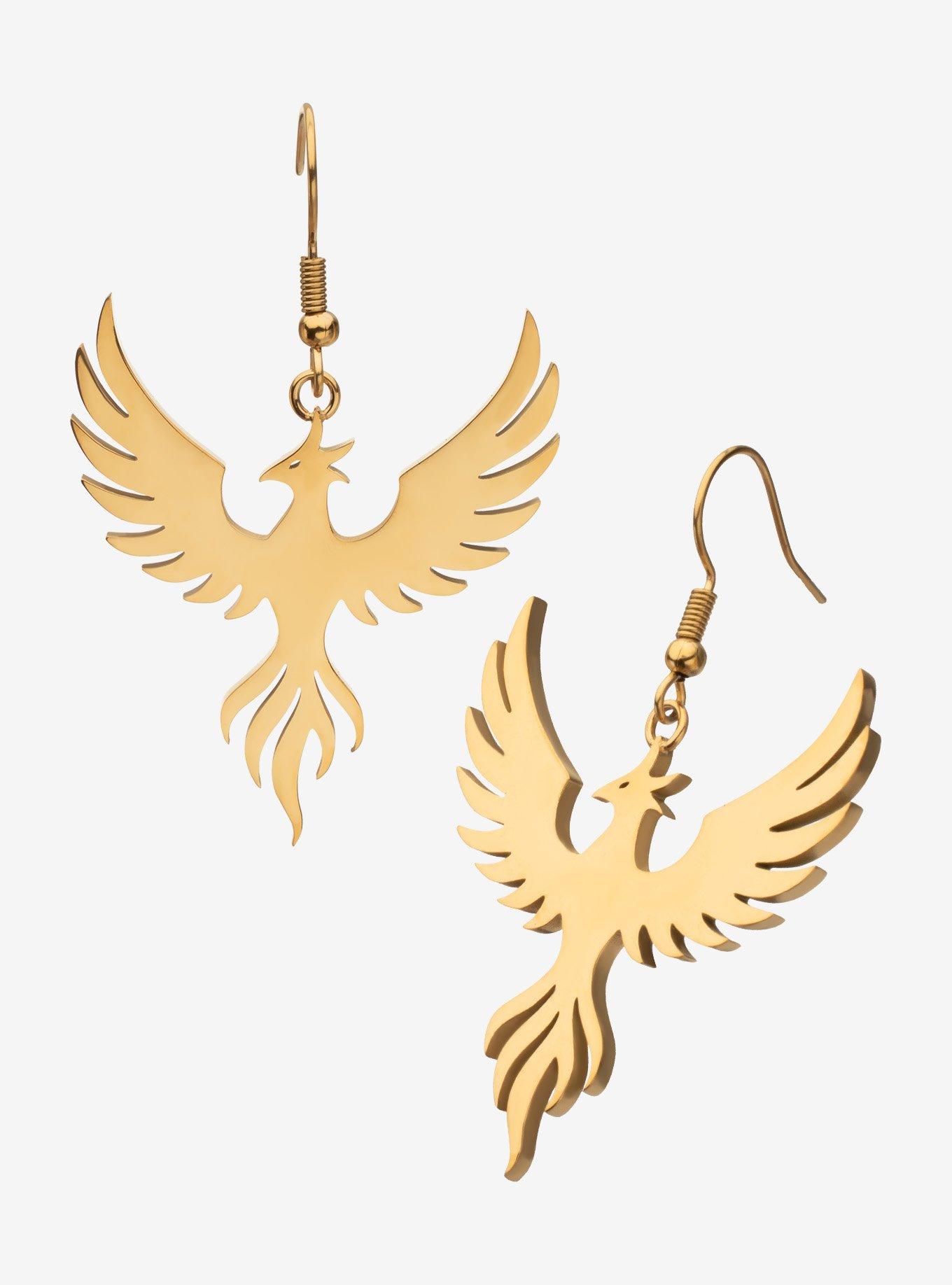 Marvel X-Men Phoenix Silhouette Drop Earrings, , hi-res