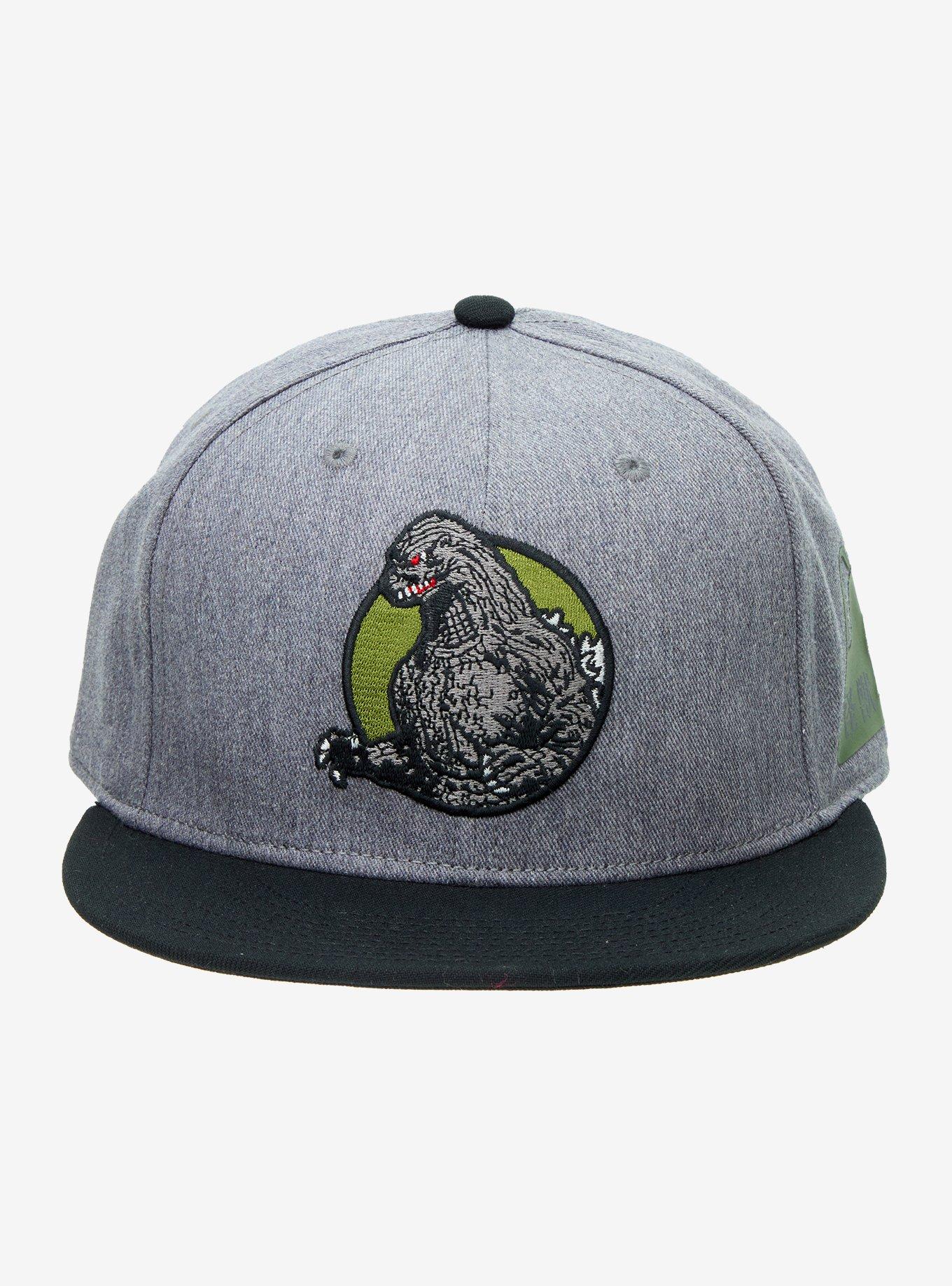 Godzilla Embroidered Snapback Hat, , hi-res