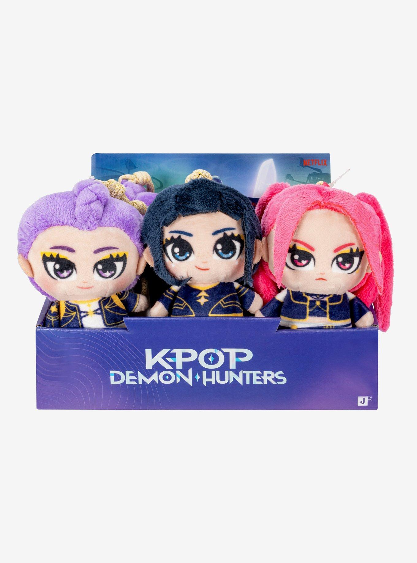 KPop Demon Hunters HUNTR/X Girls Blind Assorted Plush Keychain, , hi-res