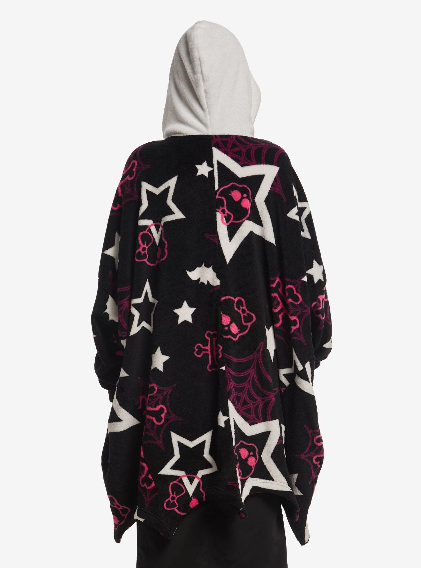 Monster High Skullette Icons Fuzzy Oversized Hoodie, , hi-res