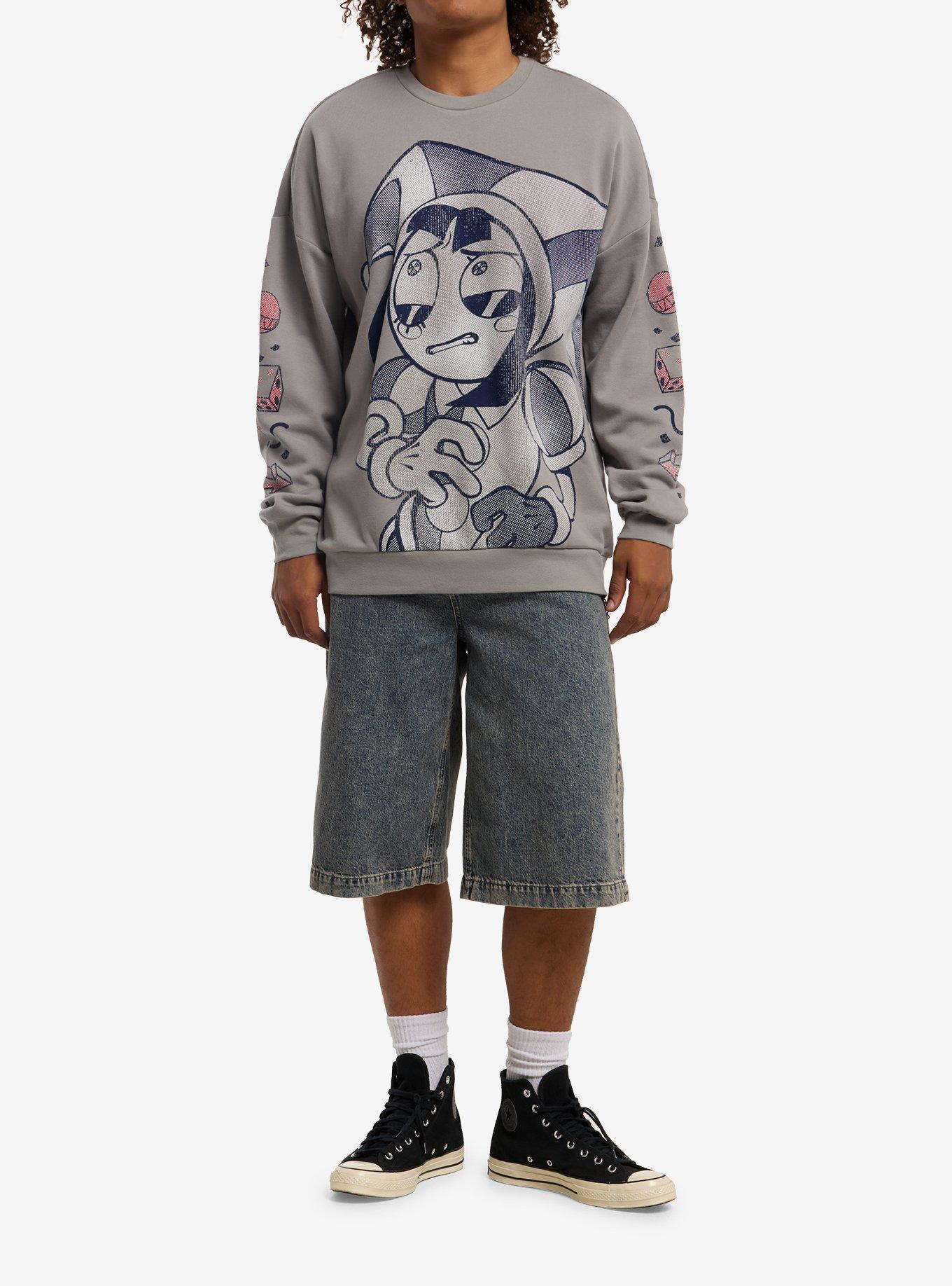 The Amazing Digital Circus Pomni Grid Symbols Sweatshirt, , hi-res