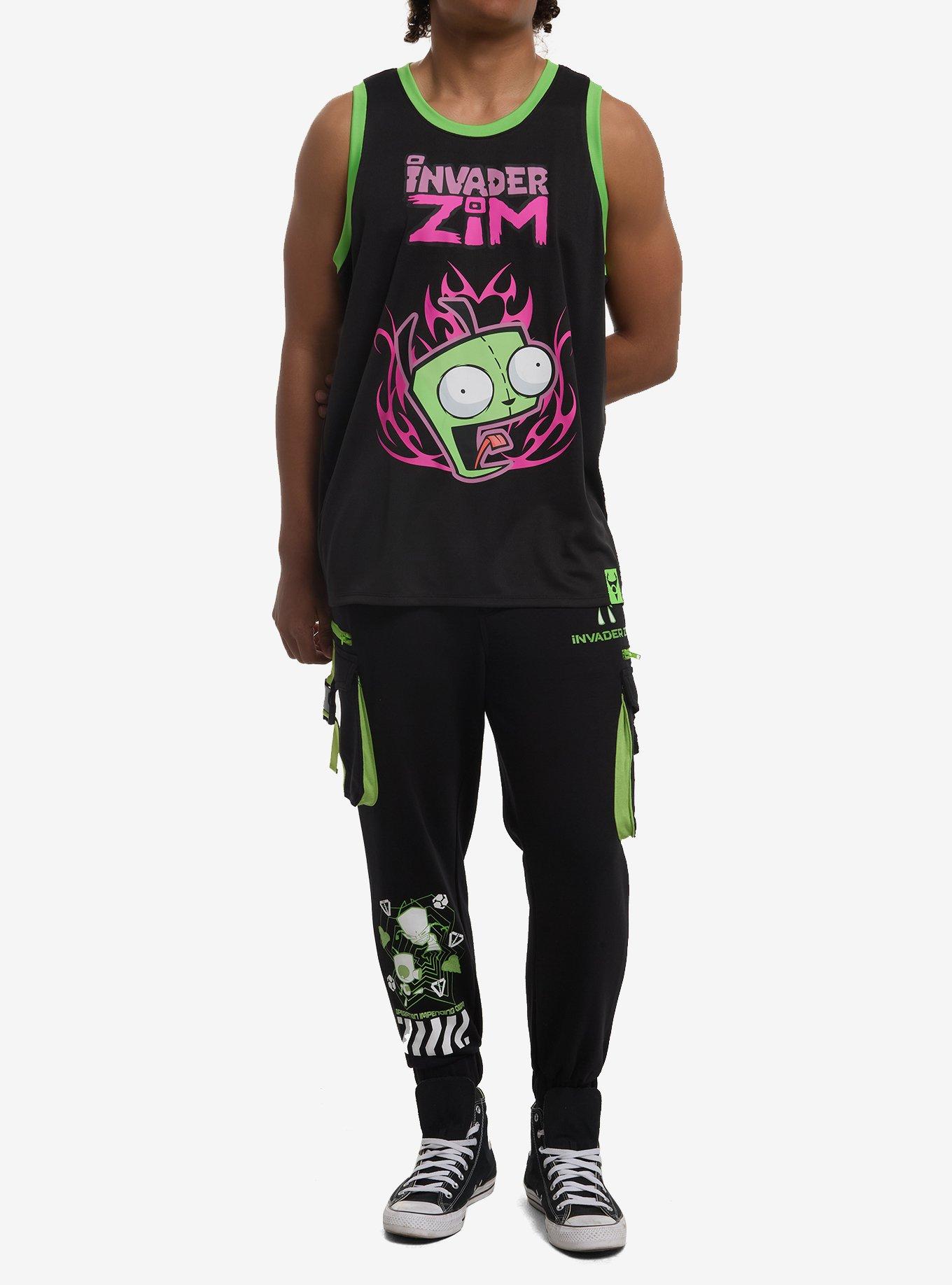 Invader Zim GIR Basketball Jersey, BLACK, alternate