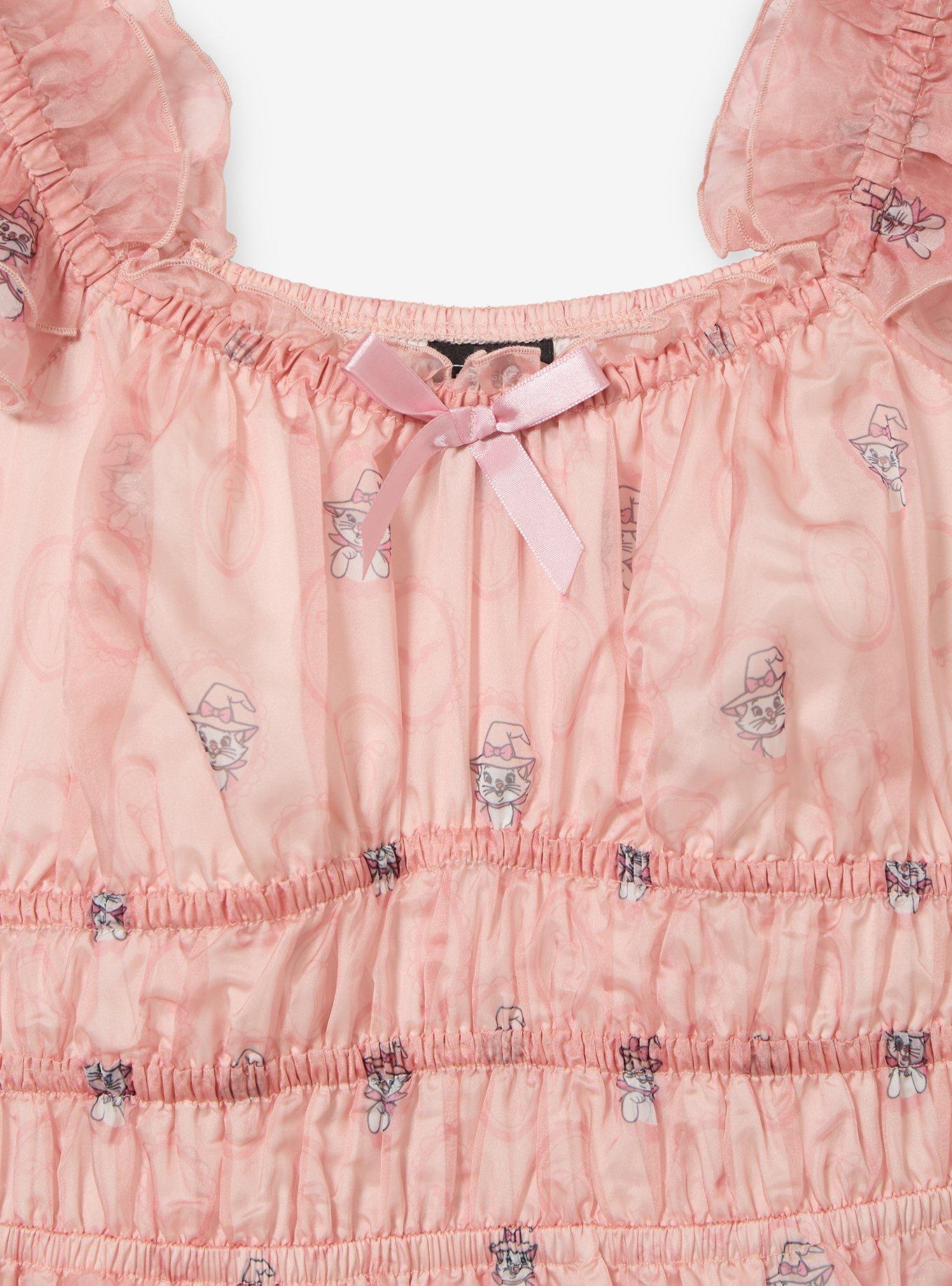 Disney The Aristocats Marie Halloween Plus Size Dress - BoxLunch Exclusive, PINK, alternate - view 3