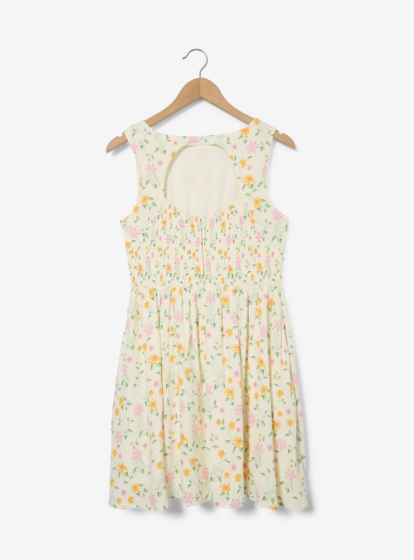 Disney Tangled Pascal Floral Allover Print Tank Dress - BoxLunch Exclusive, , hi-res