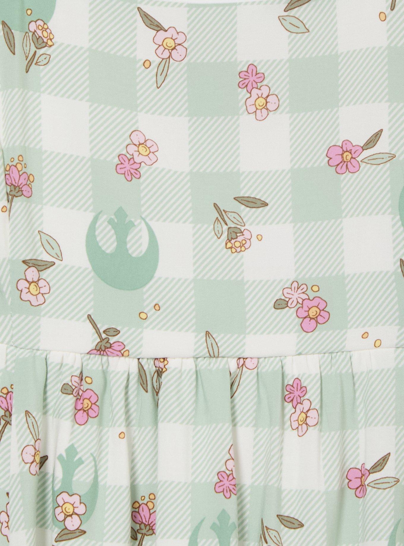 Star Wars Rebel Floral Gingham Tank Dress - BoxLunch Exclusive