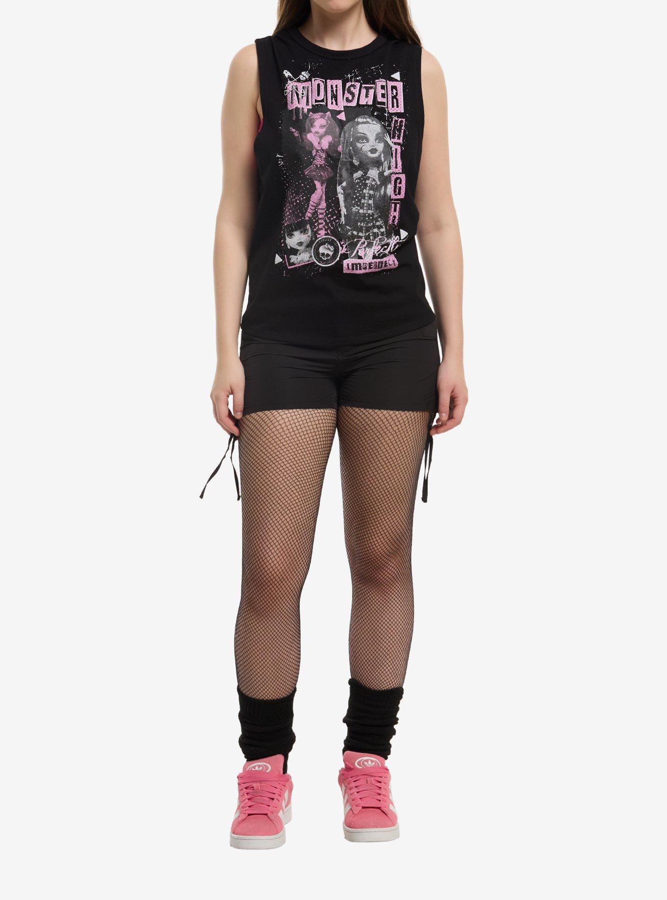 Monster High Punk Collage Girls Muscle Tank Top, , hi-res