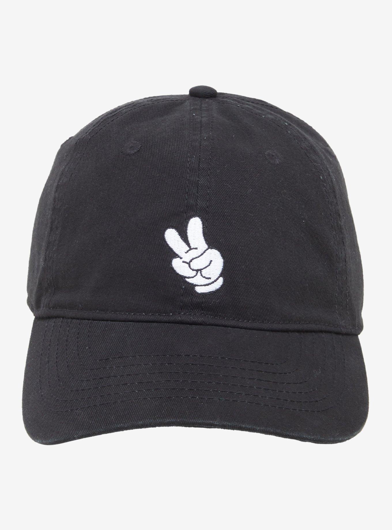 Disney Mickey Mouse Peace Sign Dad Cap, , hi-res