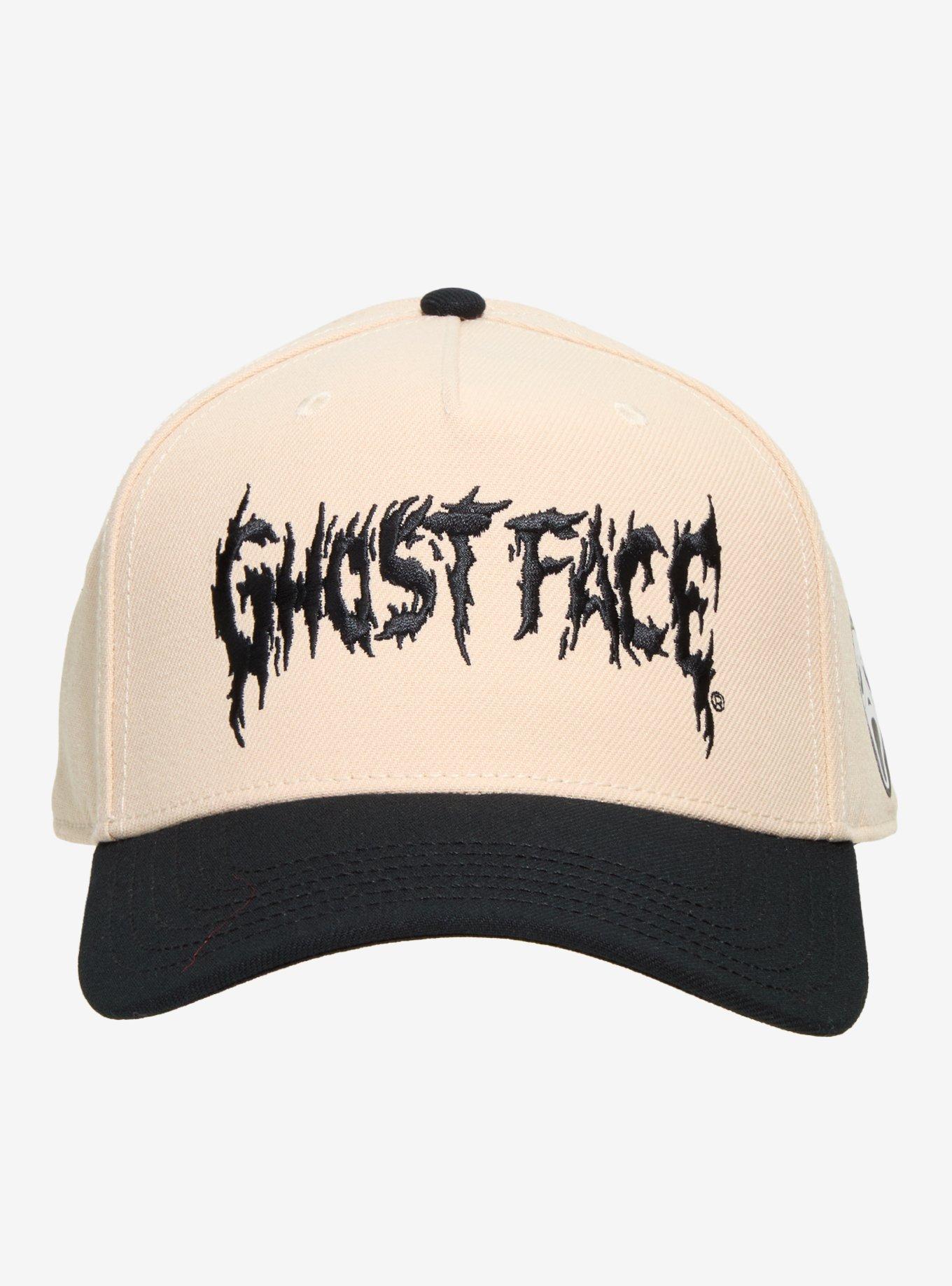 Ghost Face Metal Embroidered Snapback Hat, , hi-res
