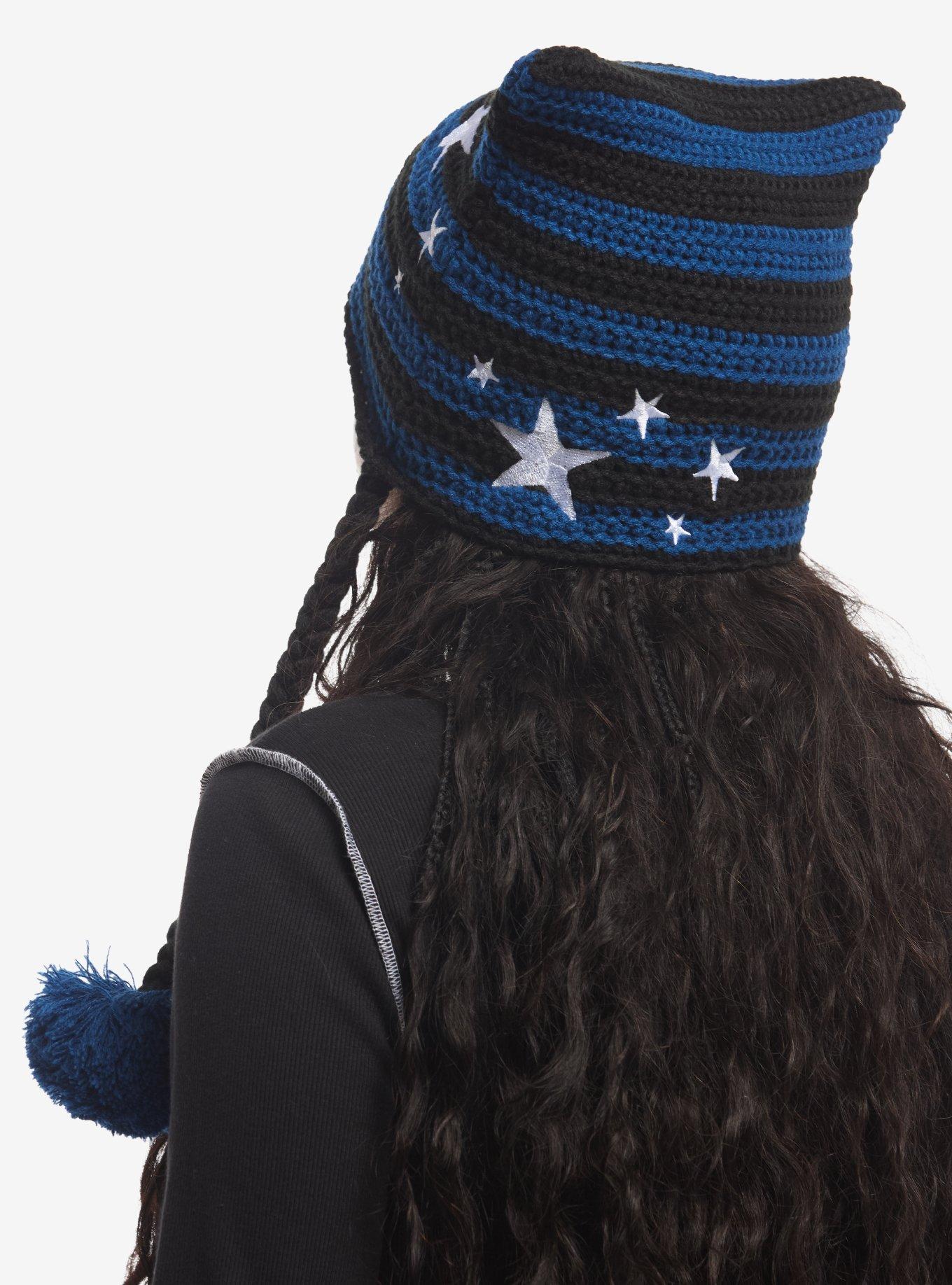 Coraline Stripe Subtle Ear Tassel Beanie, , hi-res