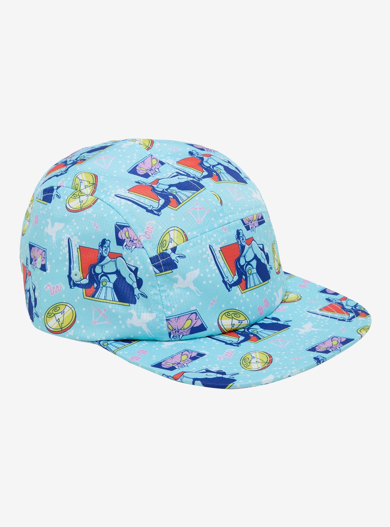 Disney Hercules Retro Allover Print Camper Ball Cap - BoxLunch Exclusive, , hi-res