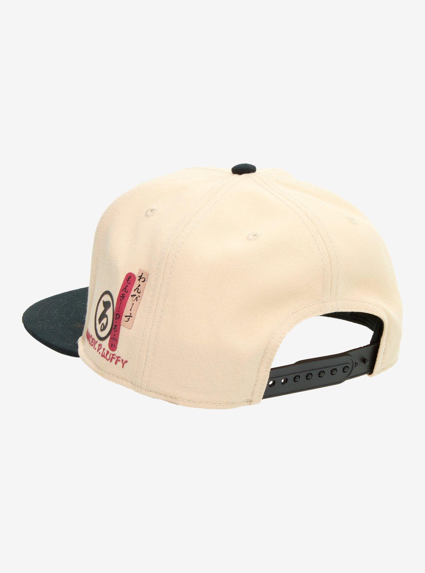 One Piece Monkey D. Luffy Embroidered Icons Ball Cap - BoxLunch Exclusive, , alternate - view 4