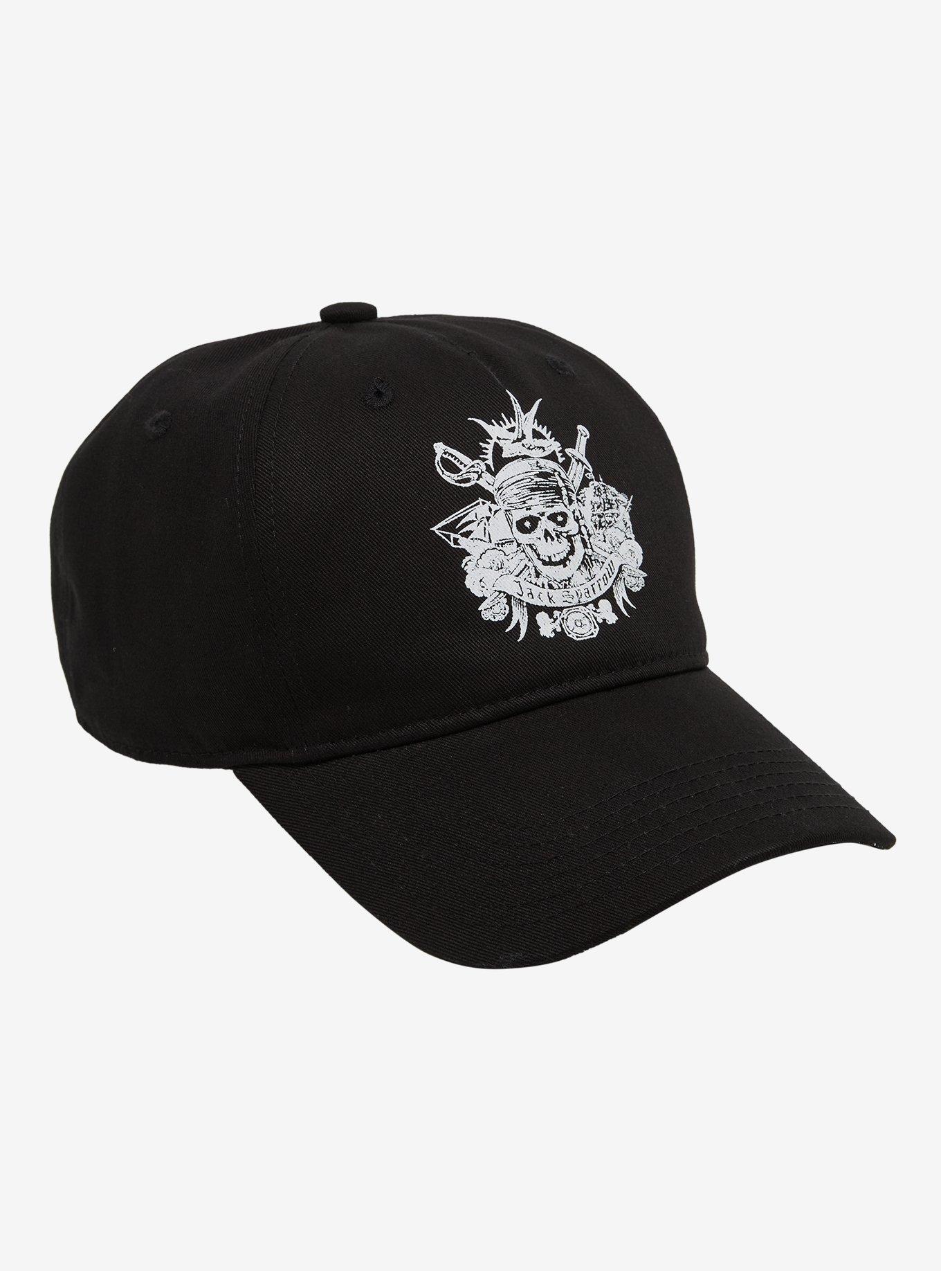 Pirates of the Caribbean Jack Sparrow Jolly Roger Ball Cap &mdash; BoxLunch Exclusive, , hi-res