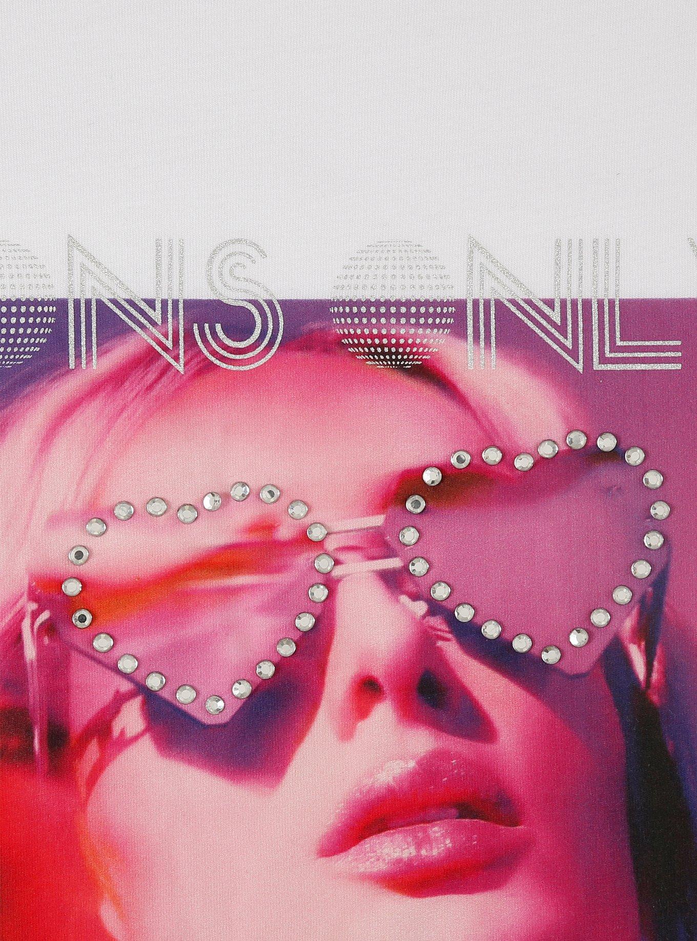 Paris Hilton Icons Only Rhinestone T-Shirt, , hi-res