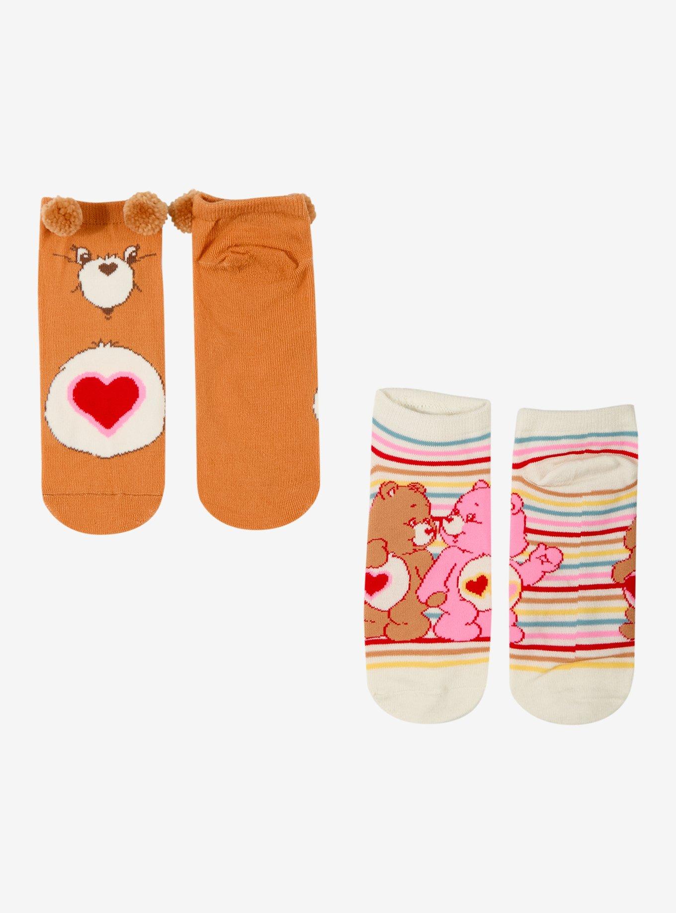 Care Bears Tenderheart Bear No-Show Socks 2 Pair, , hi-res