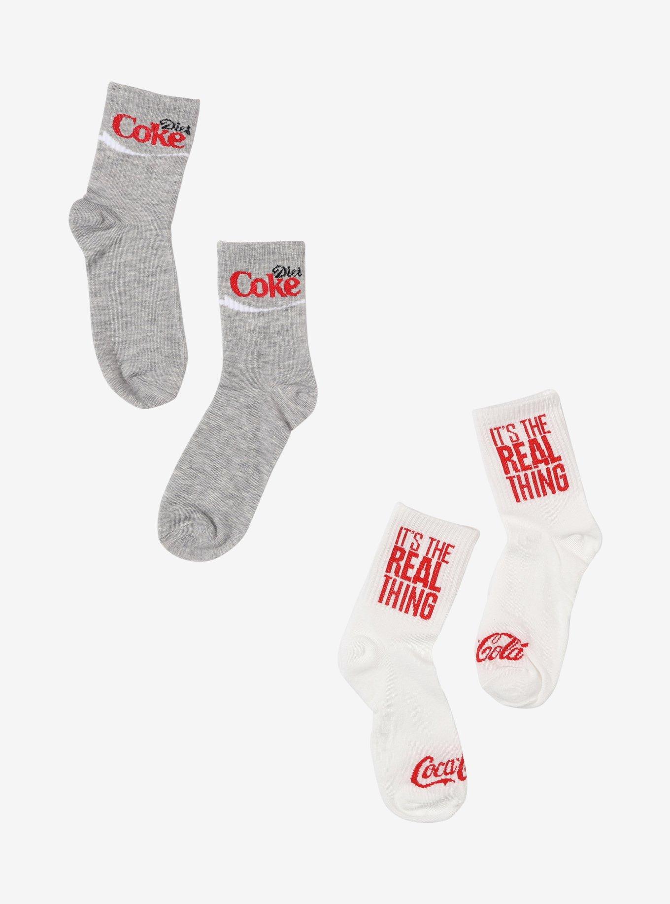 Coca-Cola It's The Real Thing Crew Socks 2 Pair, , hi-res