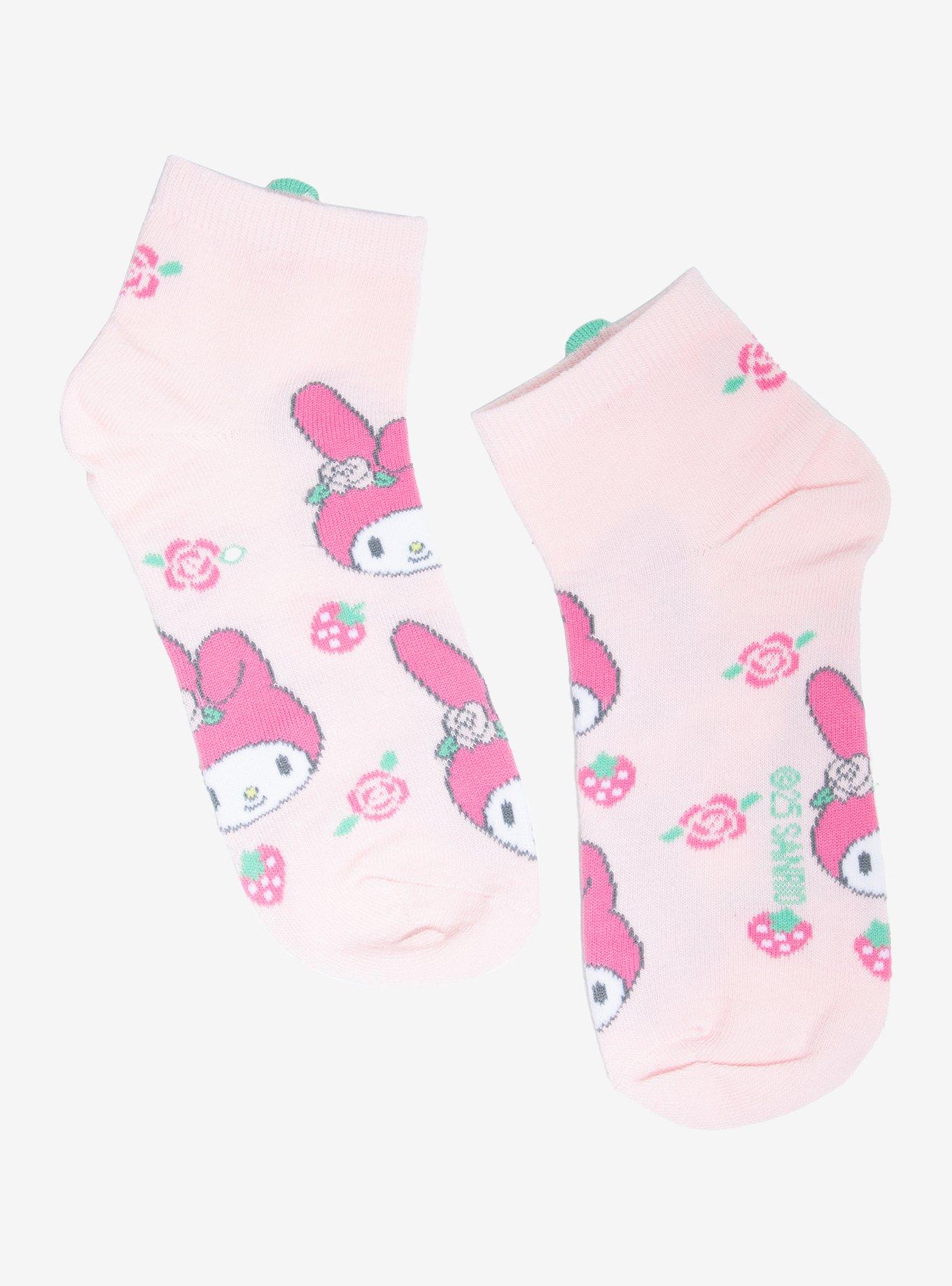 My Melody Strawberries Ankle Socks, , hi-res