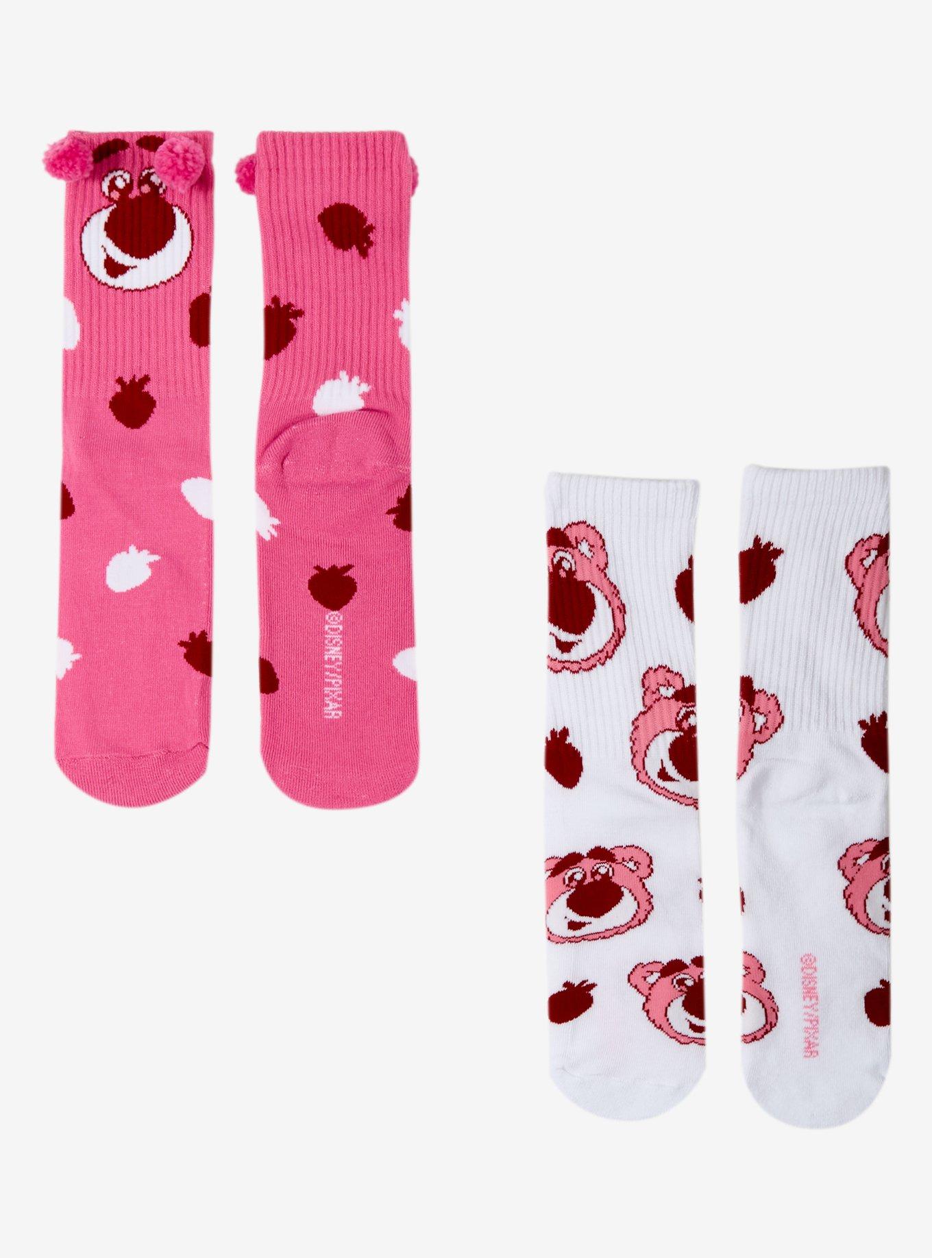 Disney Pixar Toy Story Lotso Crew Socks 2 Pair, , hi-res